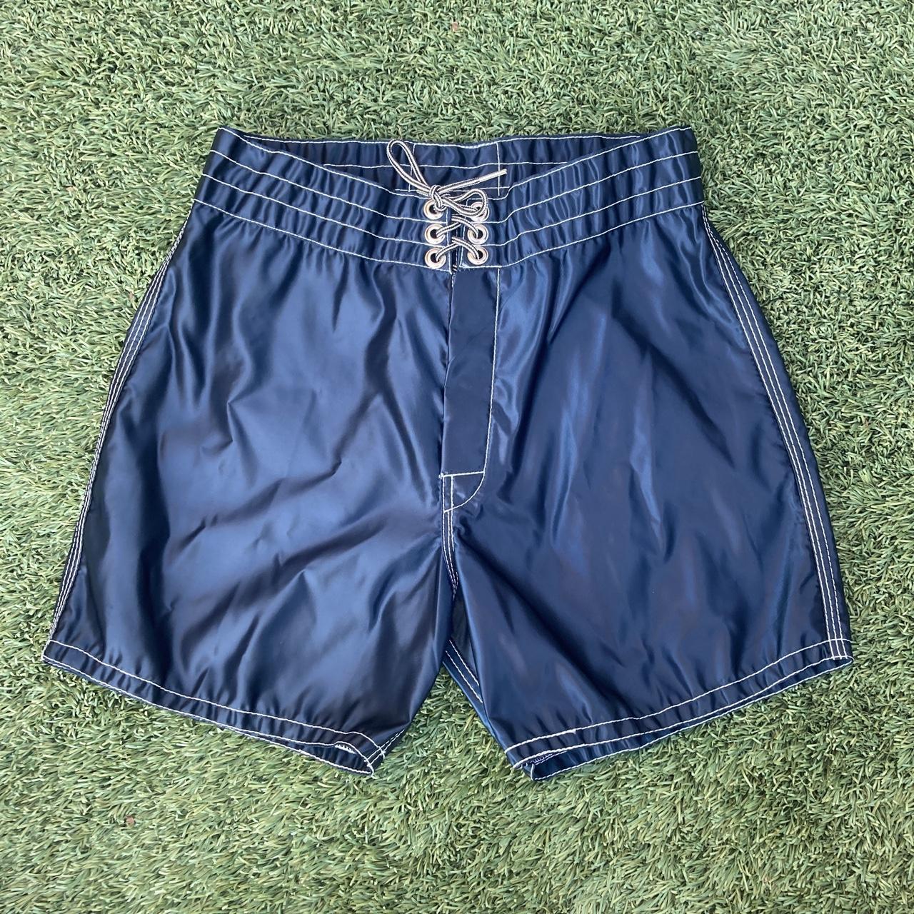 RARE Birdwell Beach Britches Swim Boardshorts Blue... - Depop