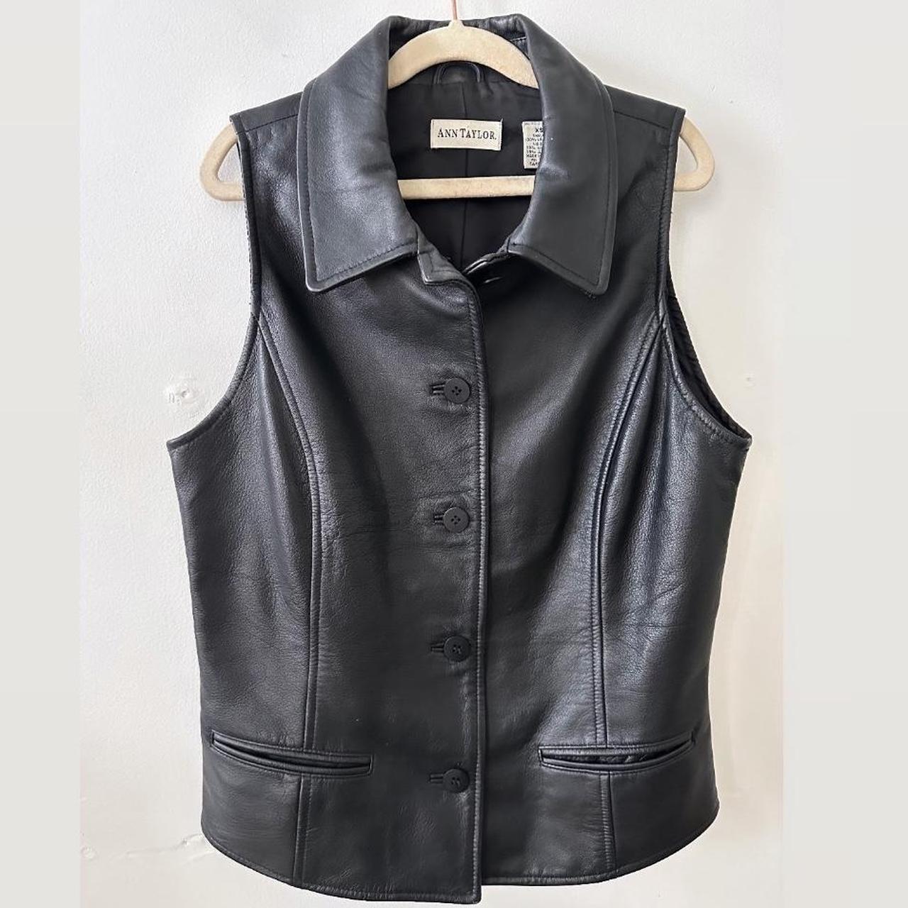 Ann good Taylor Leather Vest