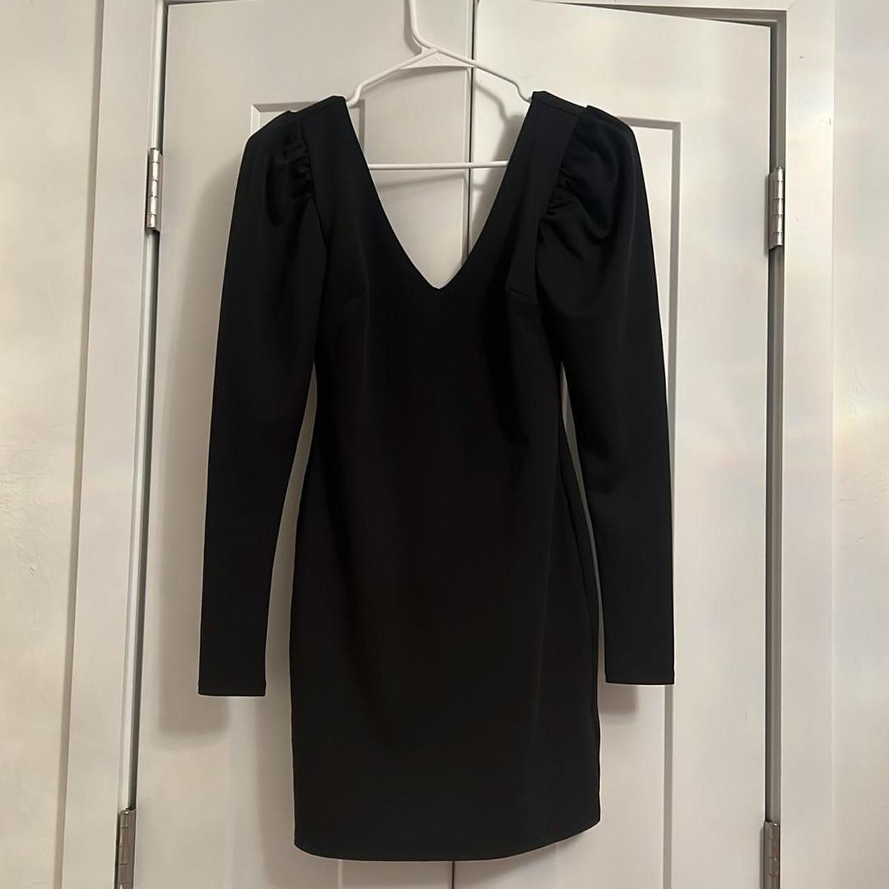 Kimchi Blue Black Long sleeve Backless Dress - Depop