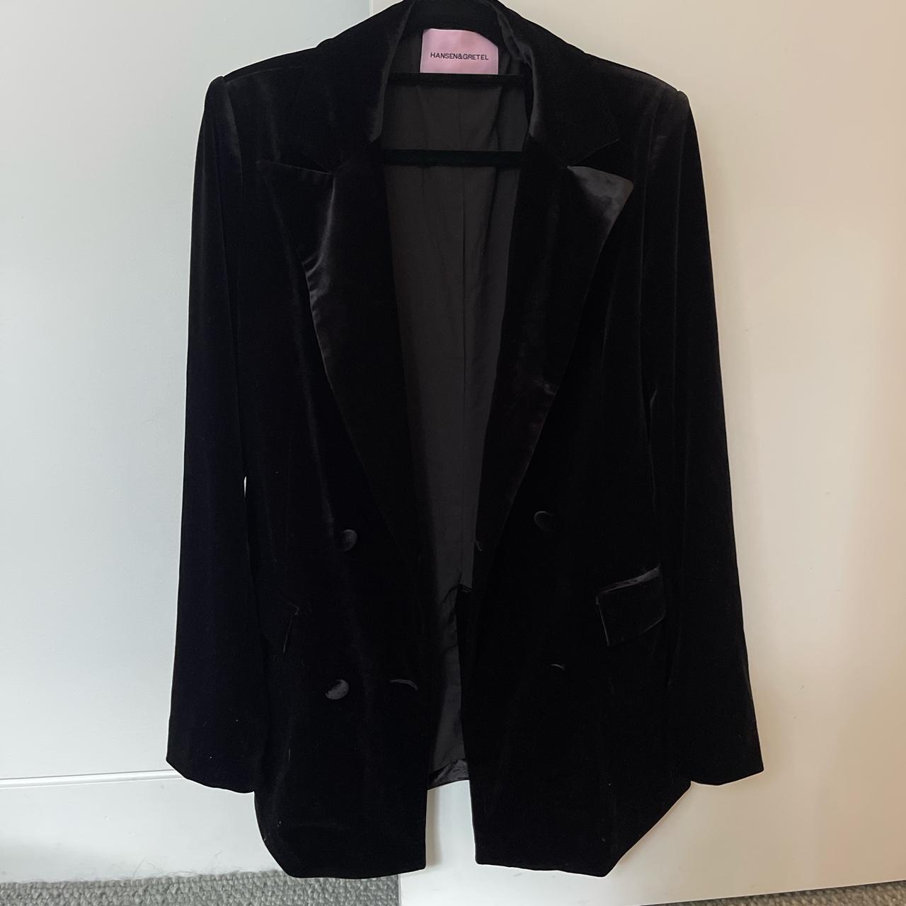 Hansen & Gretel Women's Black Jacket | Depop