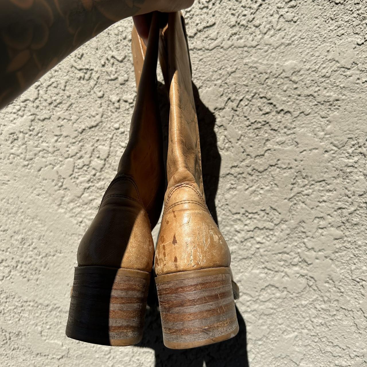 western tan boots