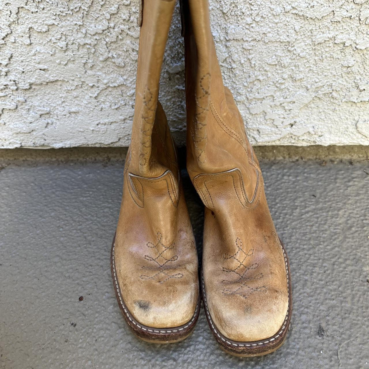 western tan boots