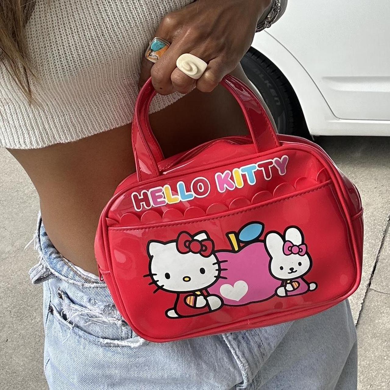 Red hello kitty 2024 bowling bag style purse