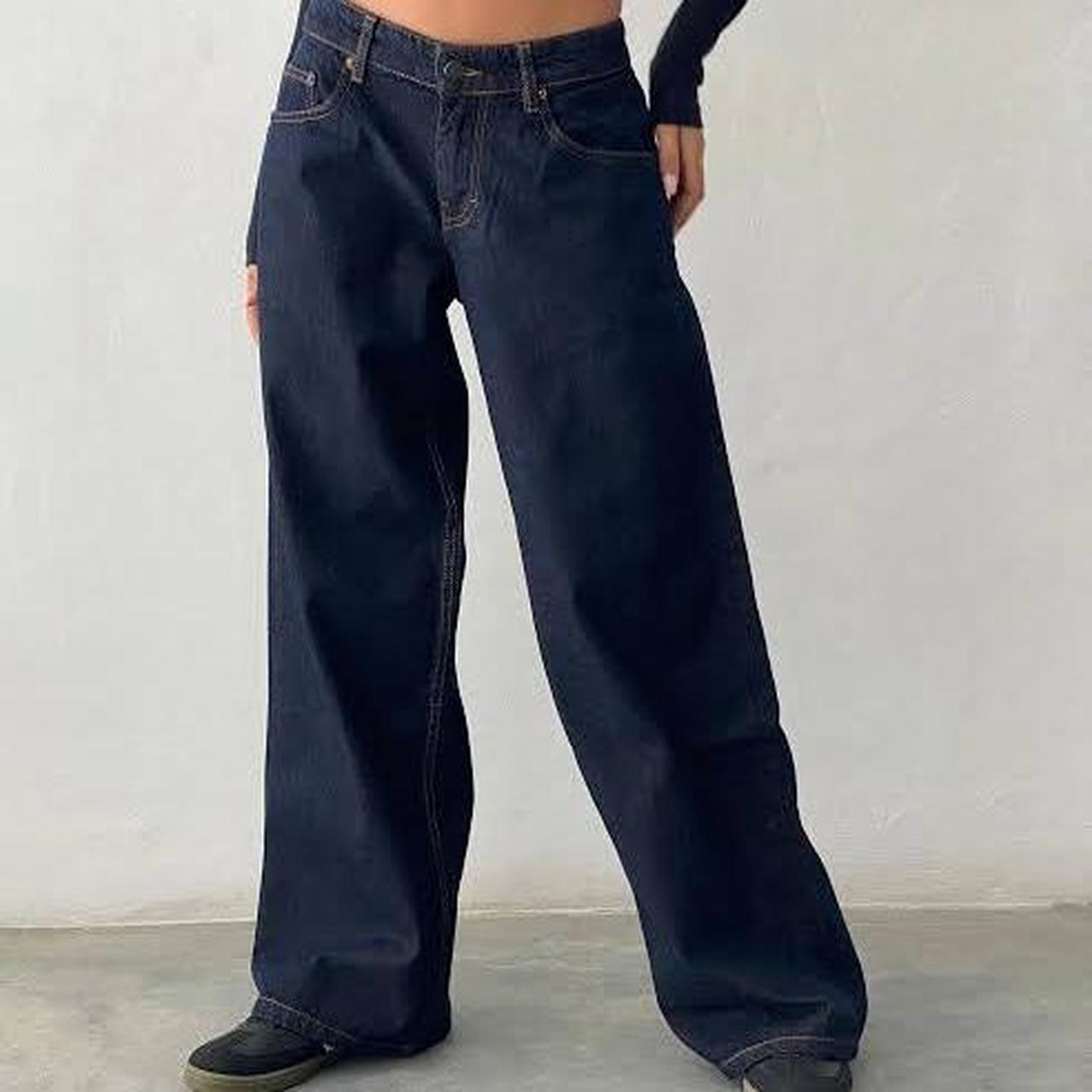 Roomy Extra Wide Low Rise Jeans in Indigo