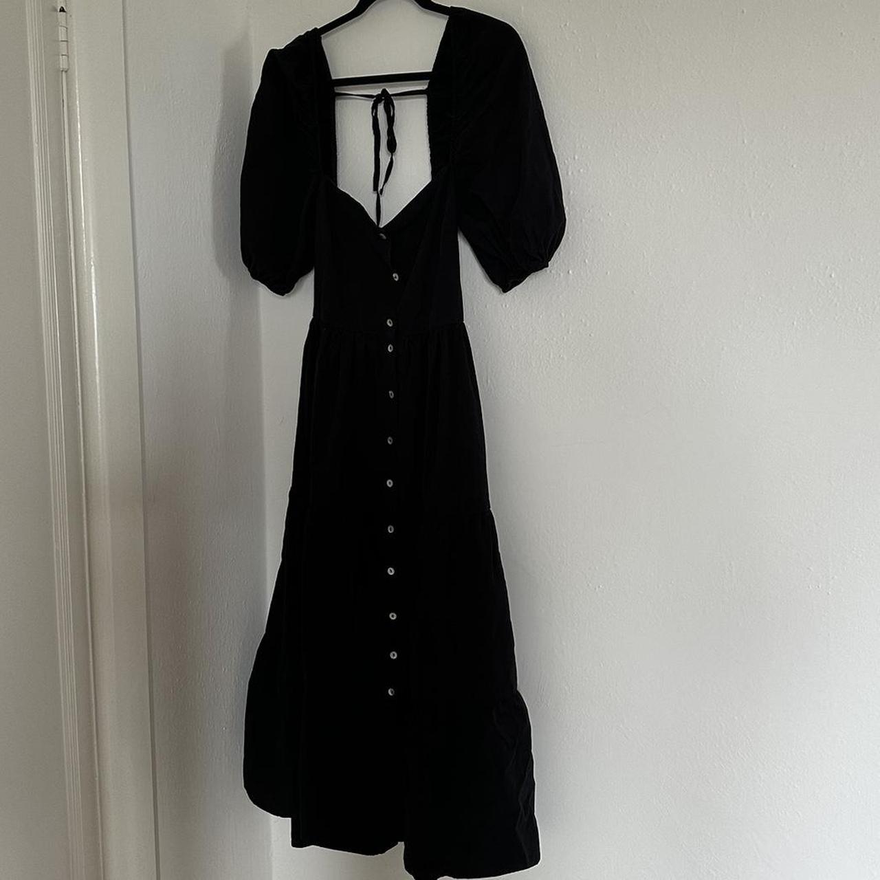 Black Bershka Maxi dress. Will fit sizes 1216.... Depop