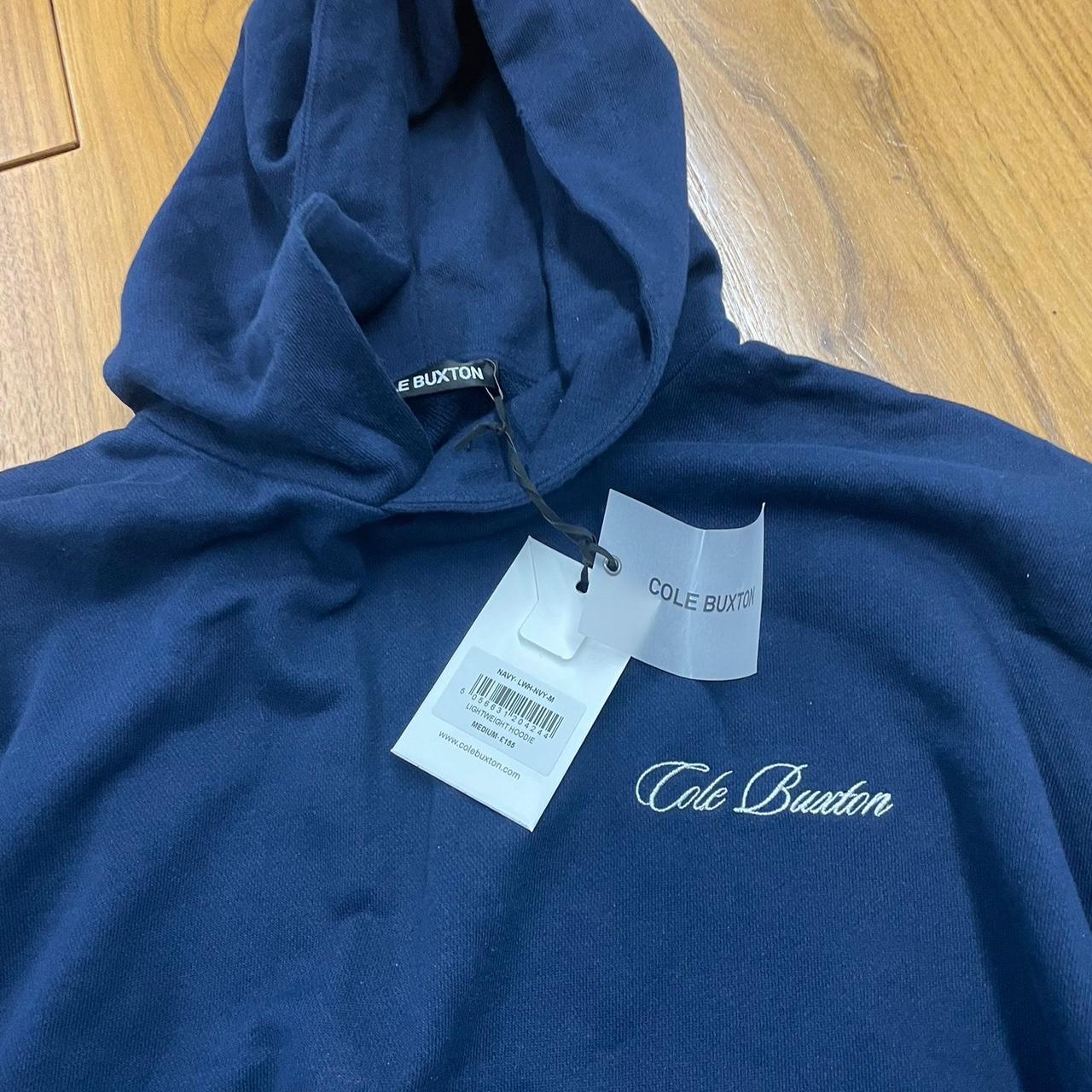 Cole Buxton Men's Navy Hoodie | Depop