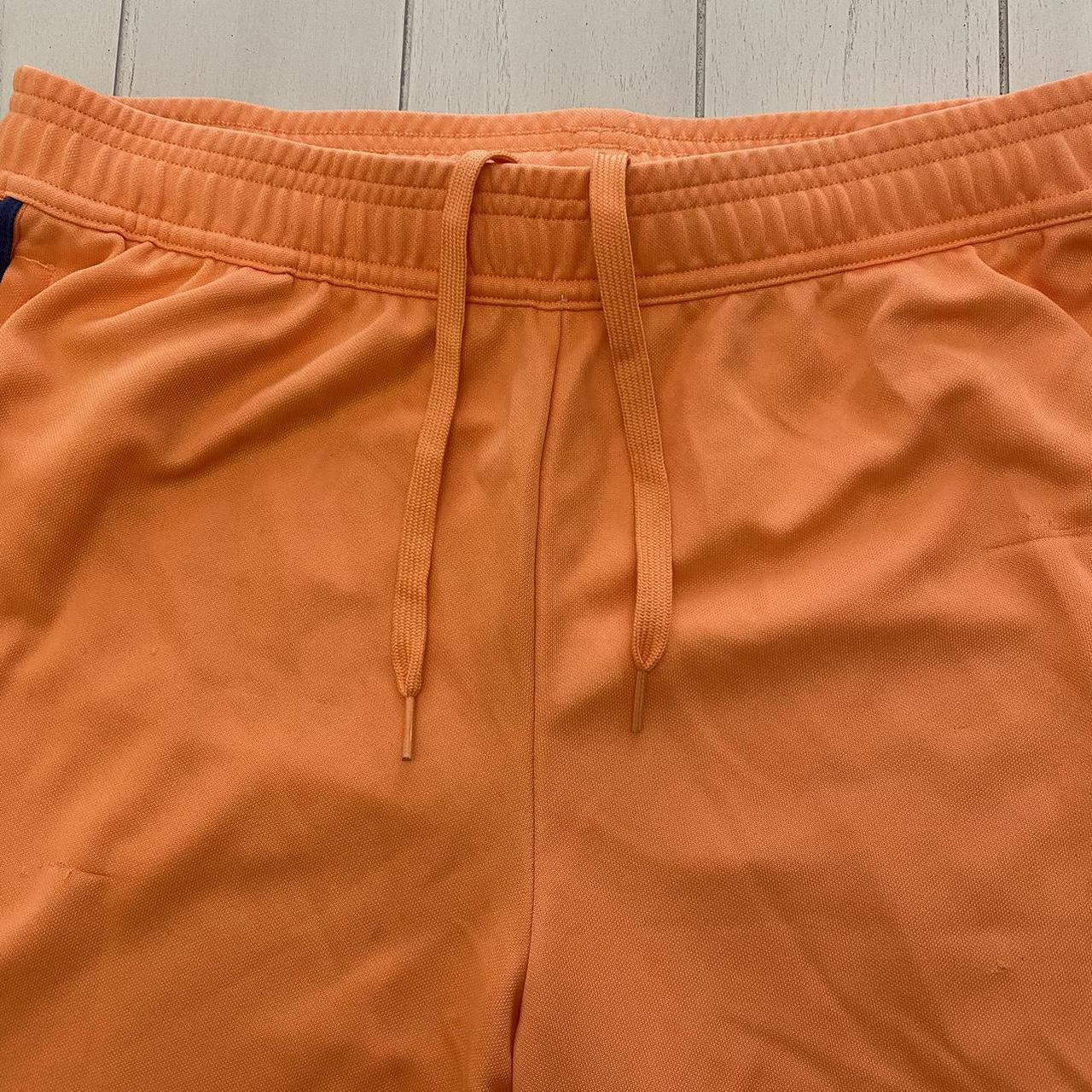 Orange Fitted Sweatpants with Ankle Zips Waist:... - Depop