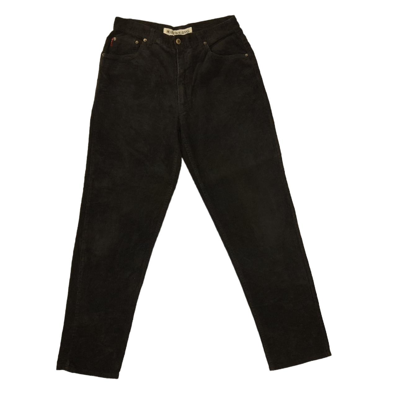 Bugle Boy Corduroy Jeans Black Regular Straight Fit... - Depop