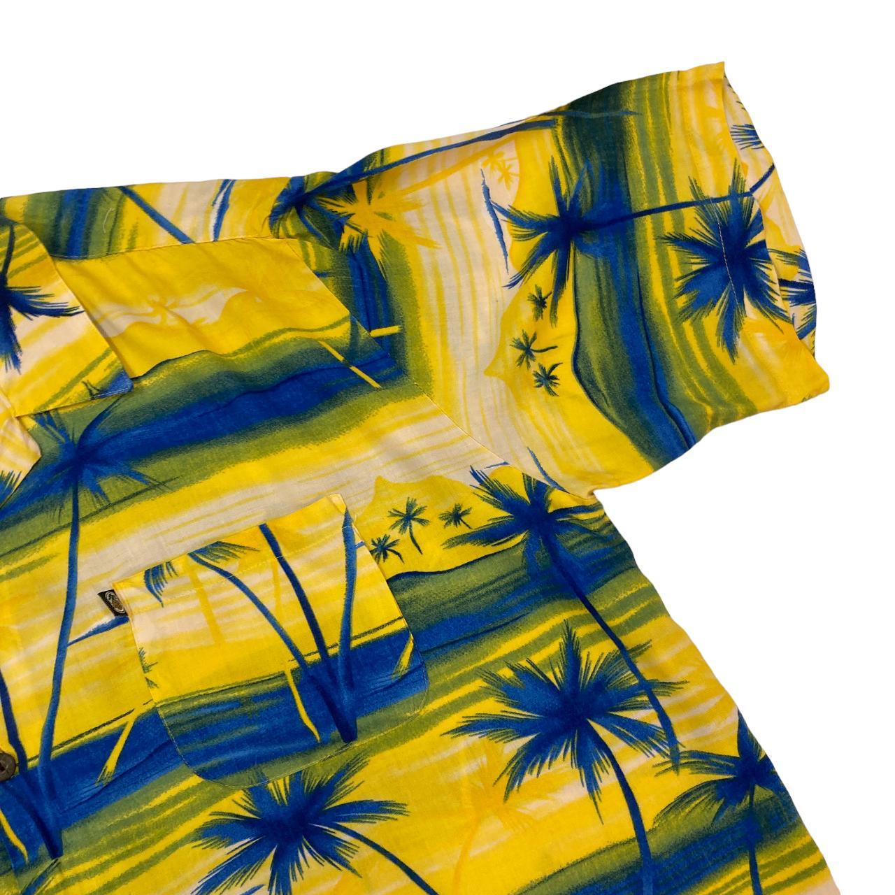 Pineapple Island Men's Yellow Shirt Depop