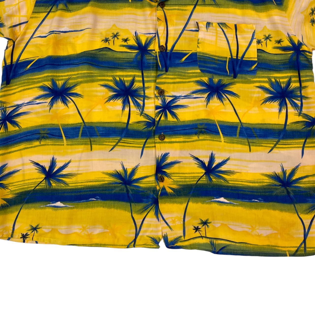 Pineapple Island Men's Yellow Shirt Depop