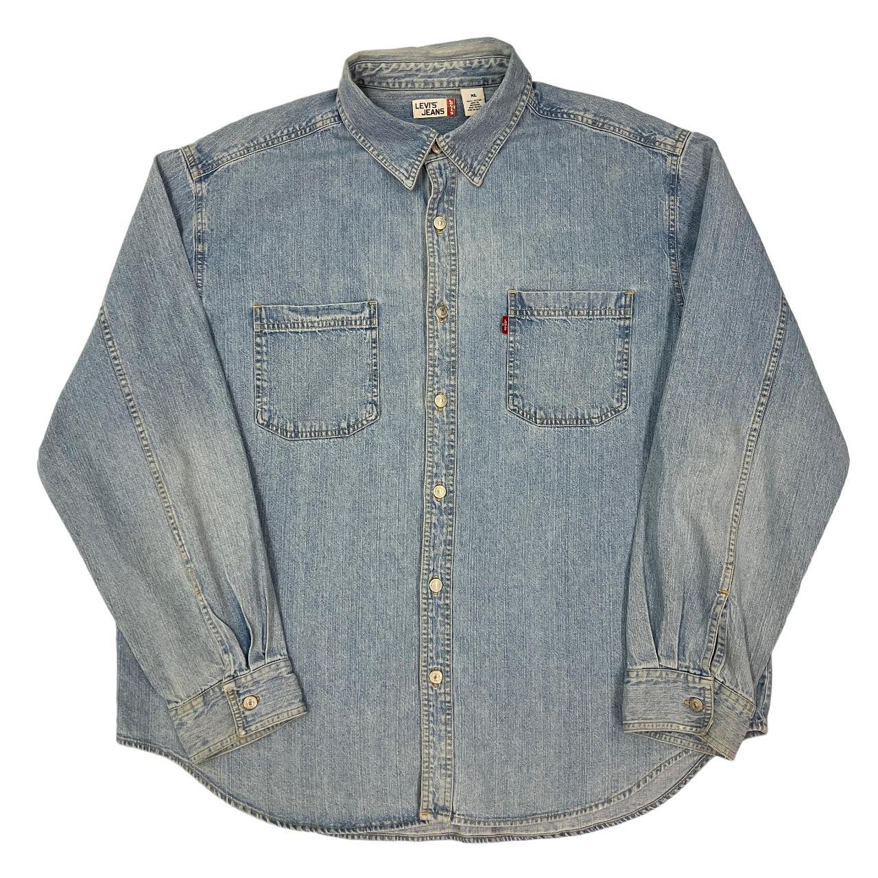 Vintage levi denim on sale shirt