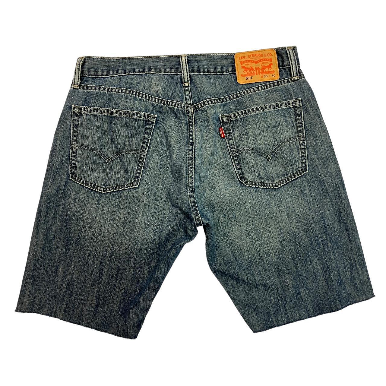 Vintage Levi s Denim Shorts 514 Slim Fit Blue Mens. Depop