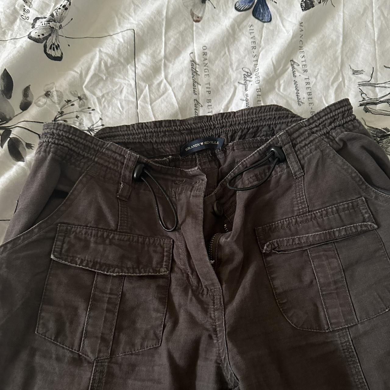 Brandy Melville grey Kim cargo pants Super comfy... Depop