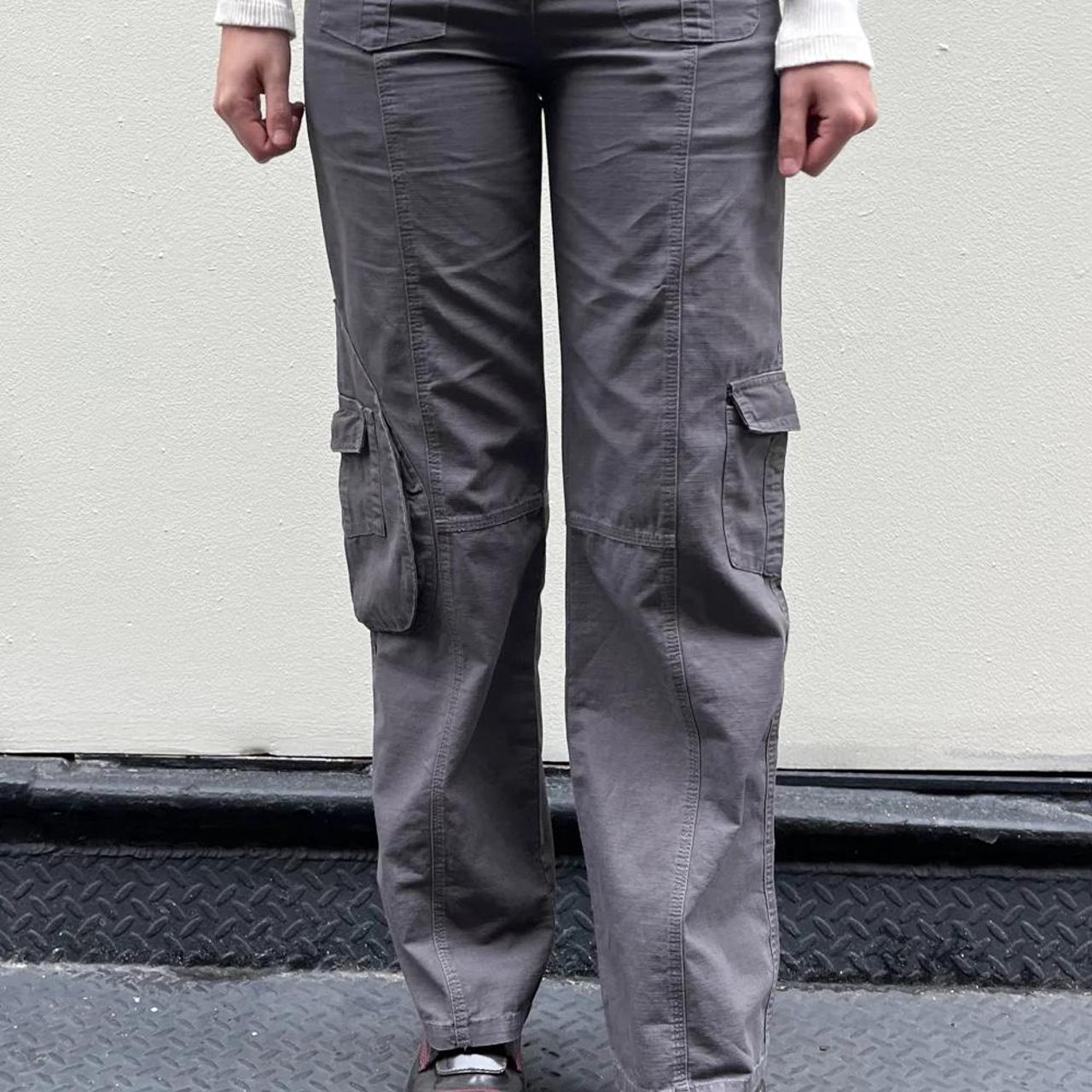 Brandy Melville grey Kim cargo pants Super comfy... Depop