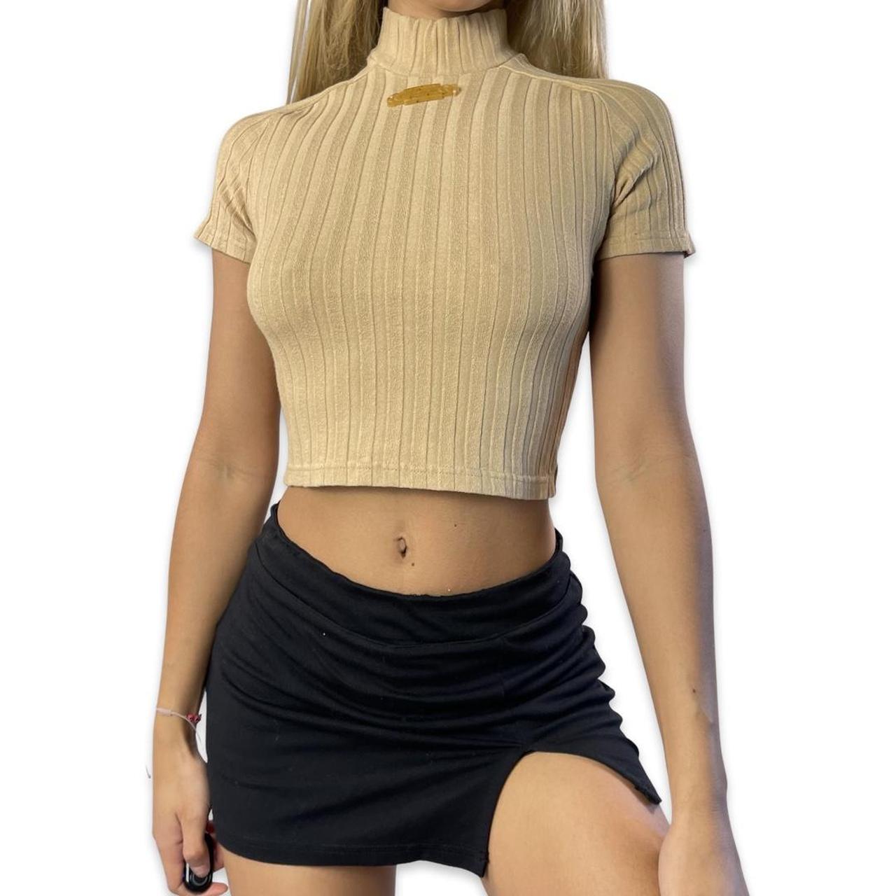 Morgan De Toi Women's Tan and Brown T-shirt (2)
