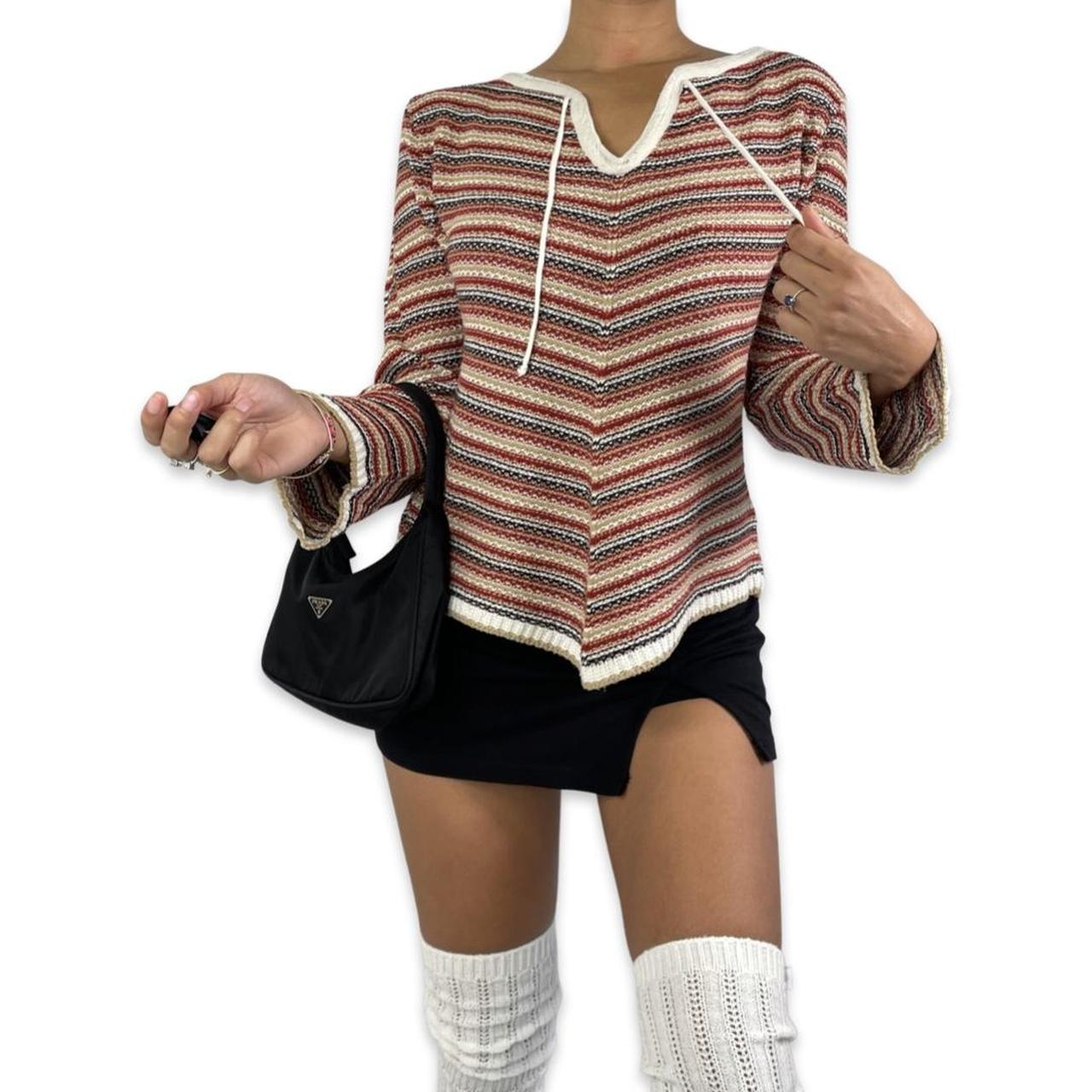 VINTAGE 90S STRIPE KNIT SWEATER ABOUT THE Depop