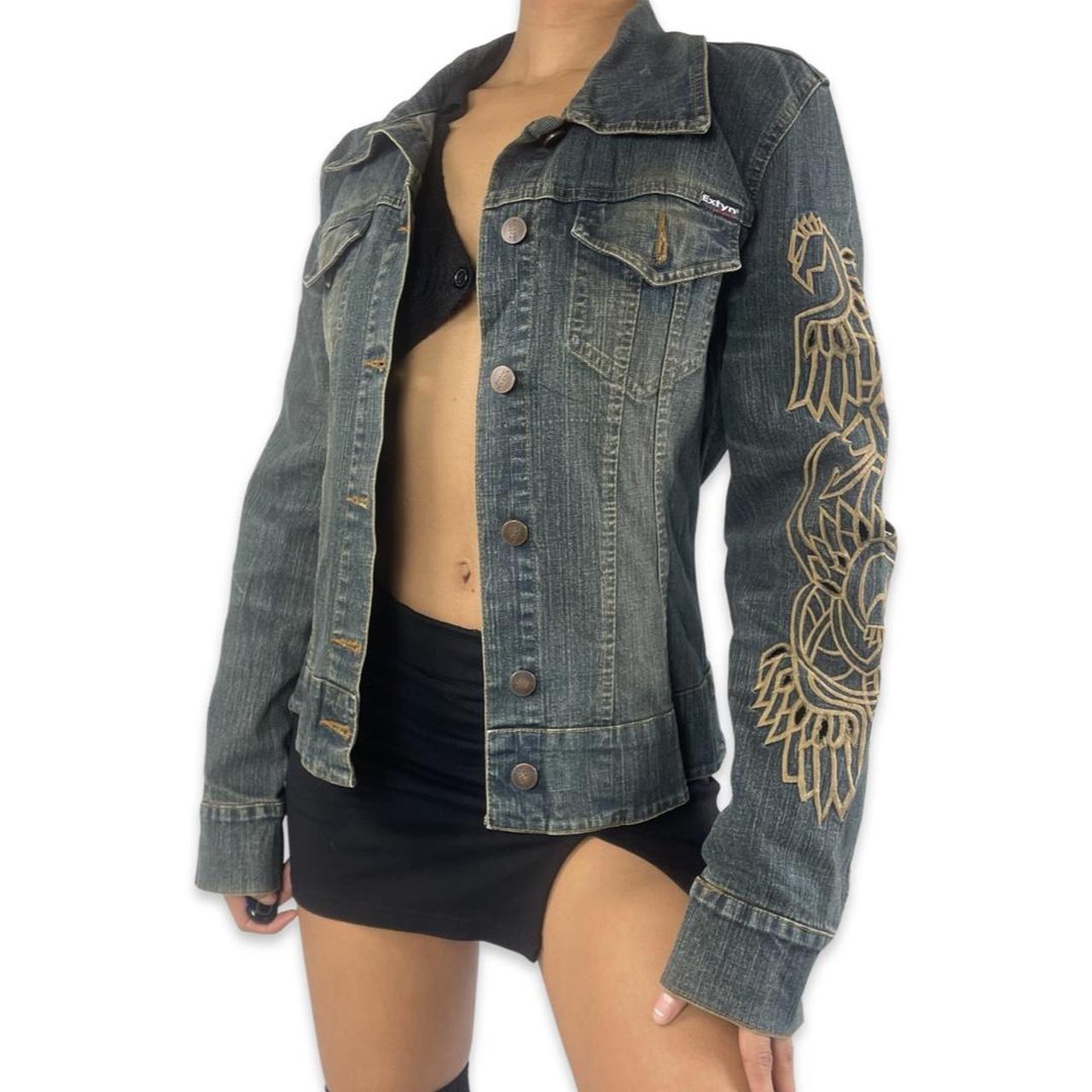 VINTAGE DENIM JACKET (XSM) ABOUT THE... Depop