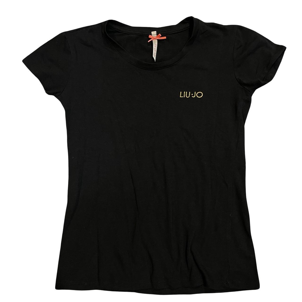 Liu Jo Women's Black and Gold T-shirt (6)
