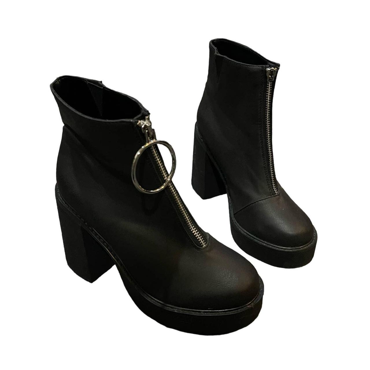 o ring zipper boots