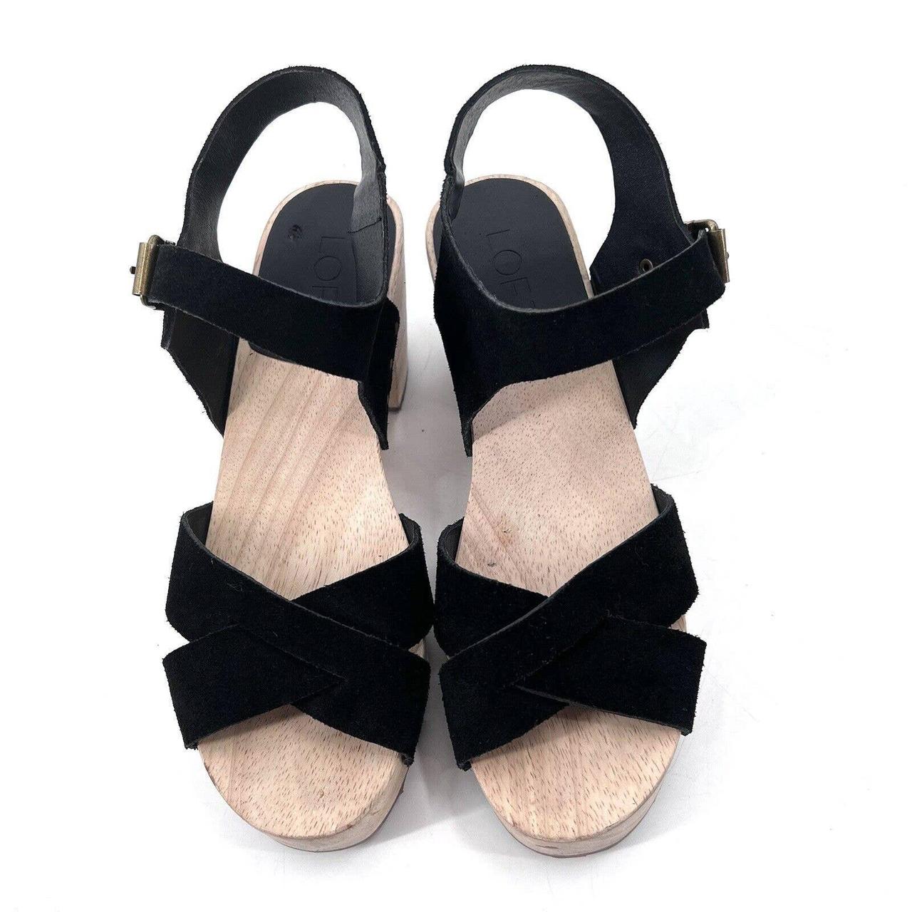 LOFT Women's Black Sandals | Depop