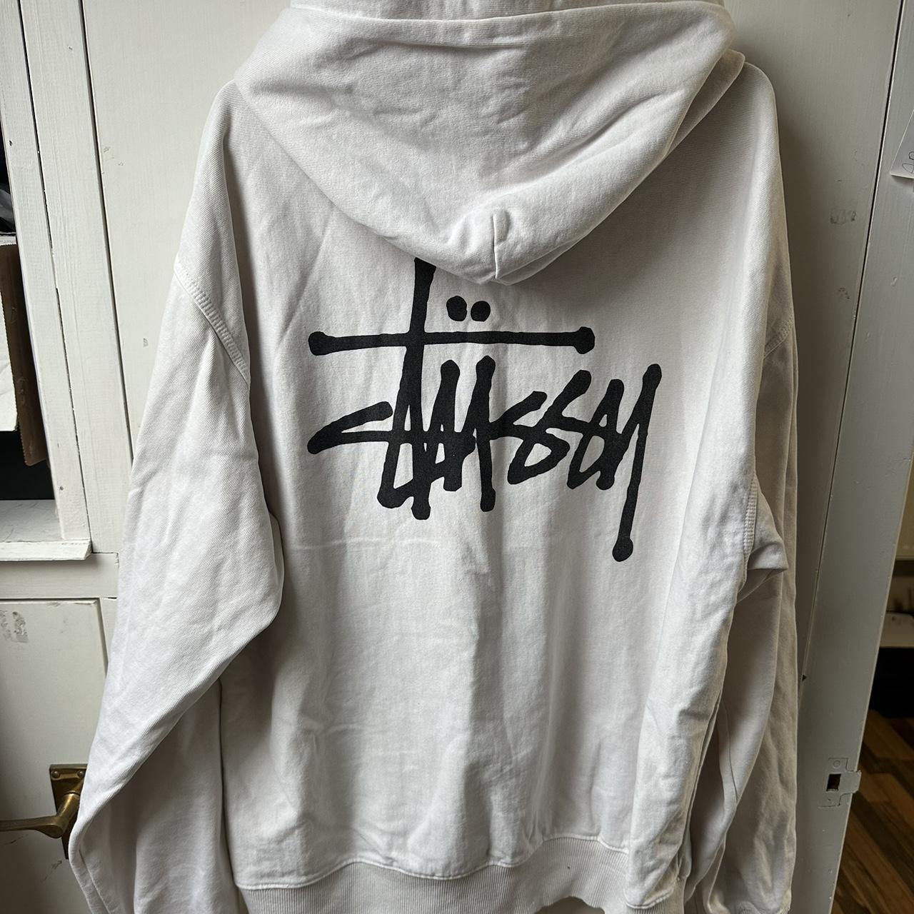 Stussy cream hoodie online