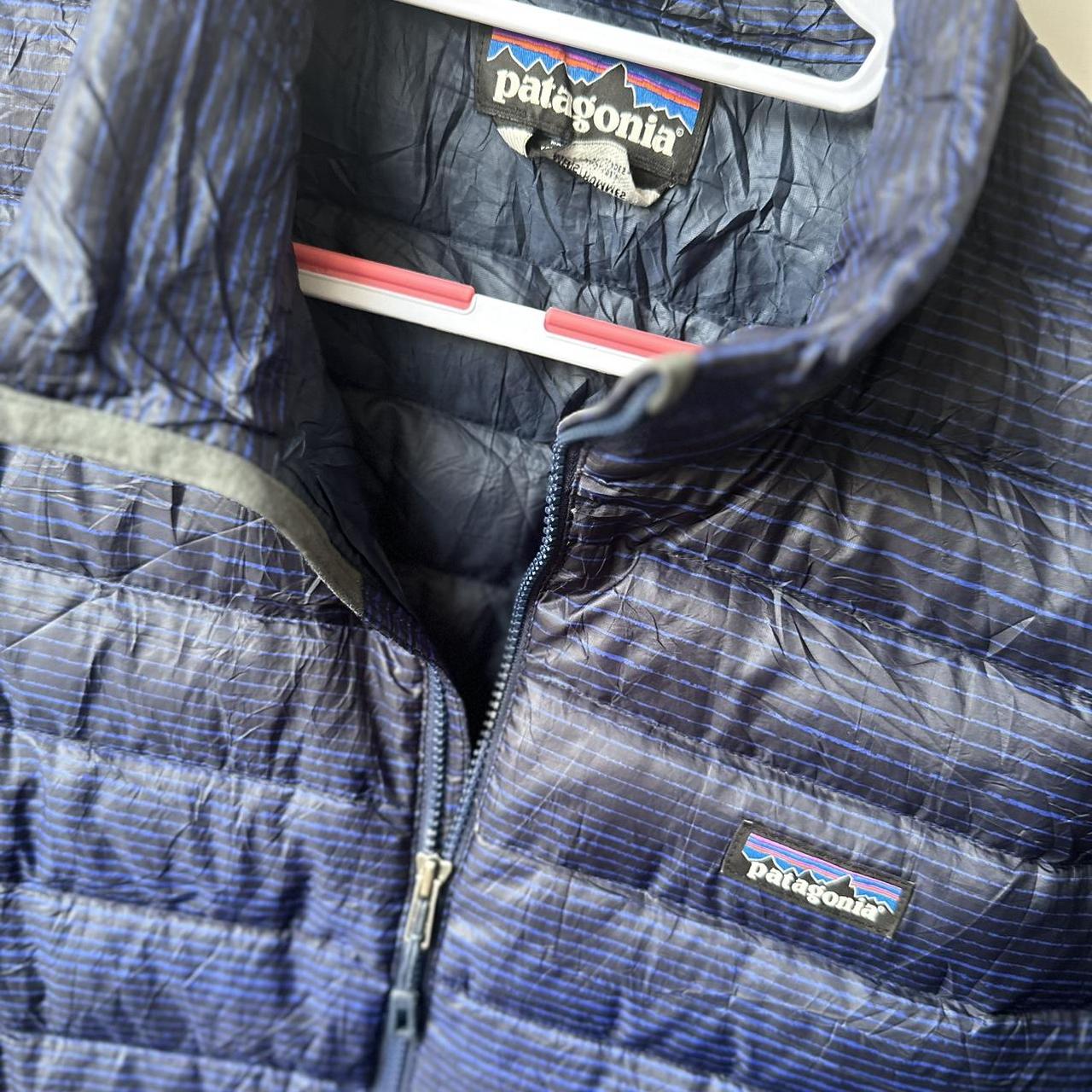 Patagonia deals Down Sweater Jacket - Navy/Stripes