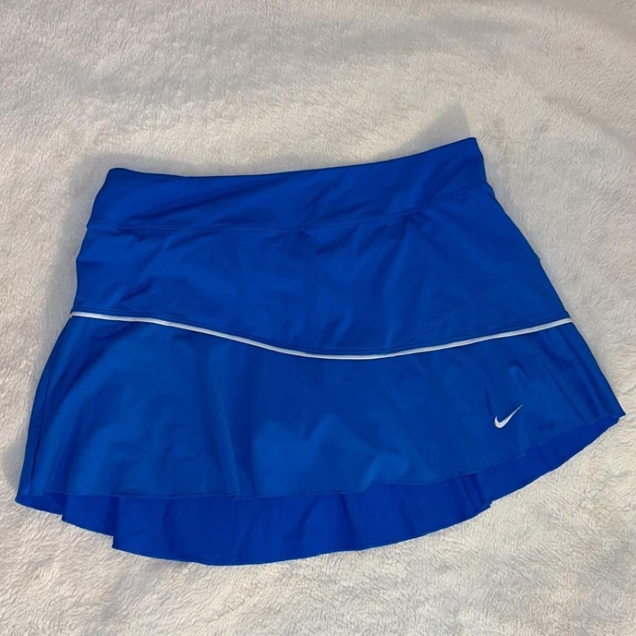Nike Women's Navy and Blue Skirt Depop