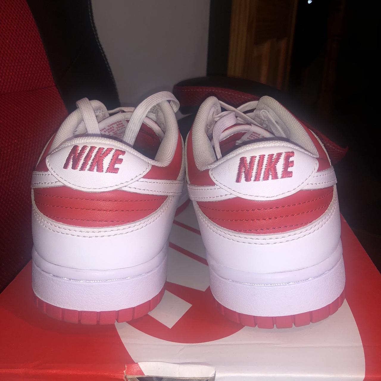 Brand new with box Nike dunk low championship red.... - Depop