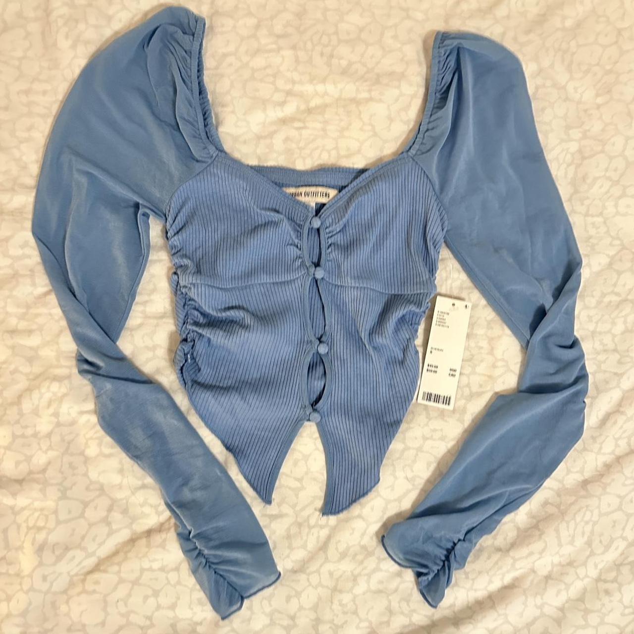 super cute blue urban outfitters longsleeve brand... - Depop