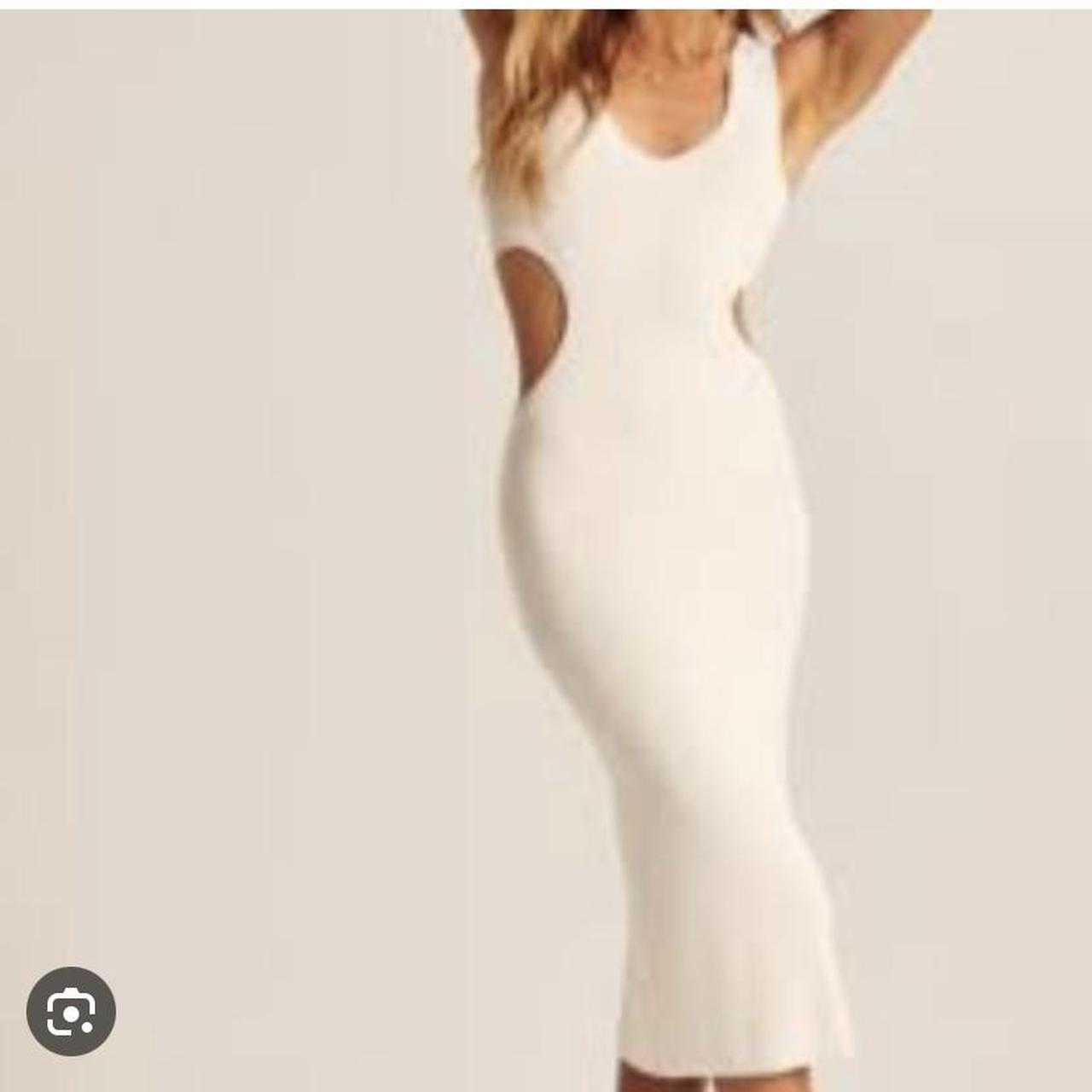 Abercrombie u0026 Fitch elevated knit side cut out midi... - Depop