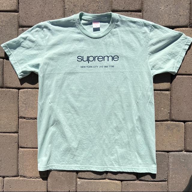 Supreme shop tee in light teal!!📍 Season: SS20... - Depop