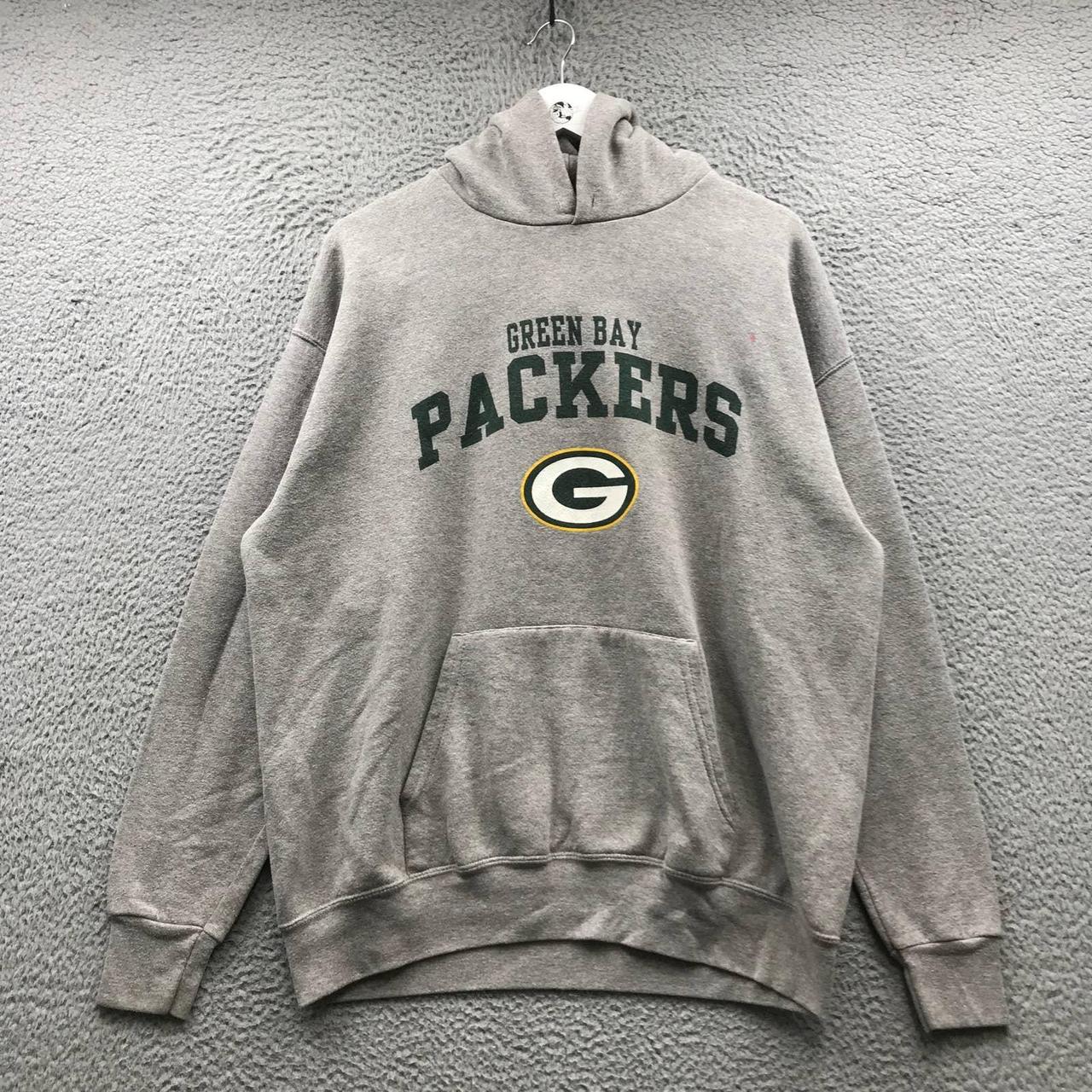 Y2K Green Bay packers zip up jacket Mens size - Depop