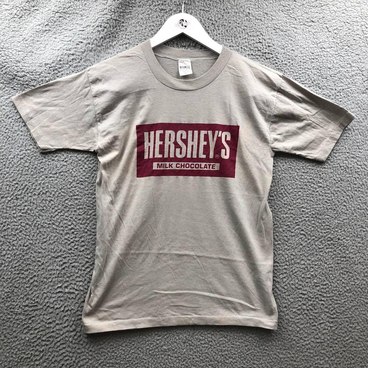 Vintage 70s 80s Hersheys T-Shirt Men's Size Medium M... - Depop