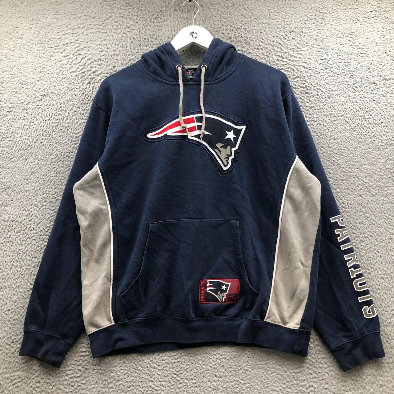 New England patriots hoodie men's large sweatshirt - Depop