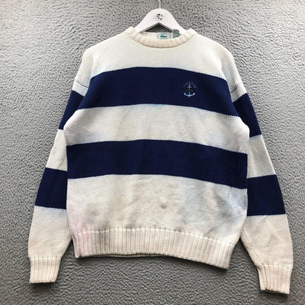 Vintage Izod Lacoste Striped Sweater Men's Size... - Depop