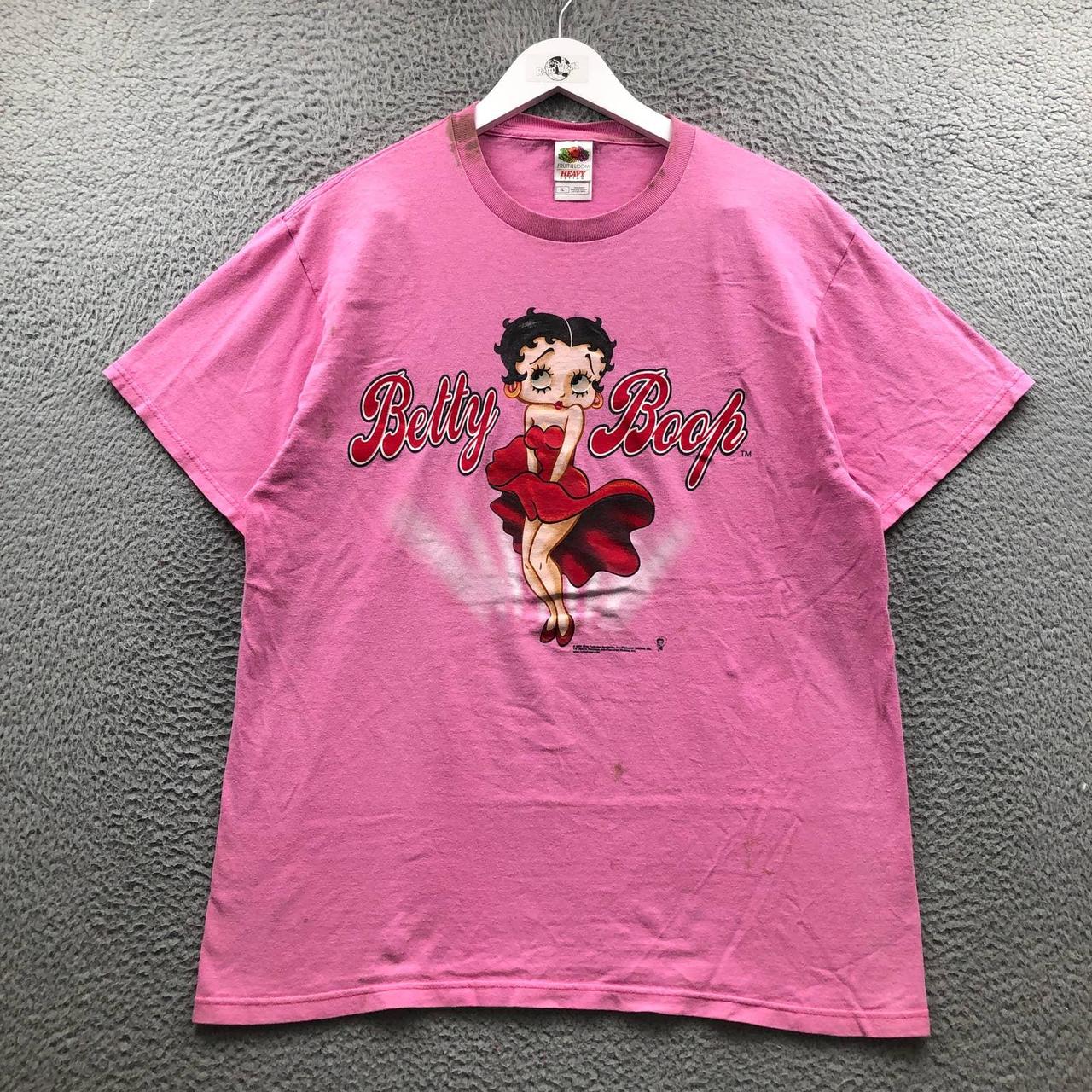 Vintage 2005 Fruit Of The Loom Betty Boop T-Shirt... - Depop