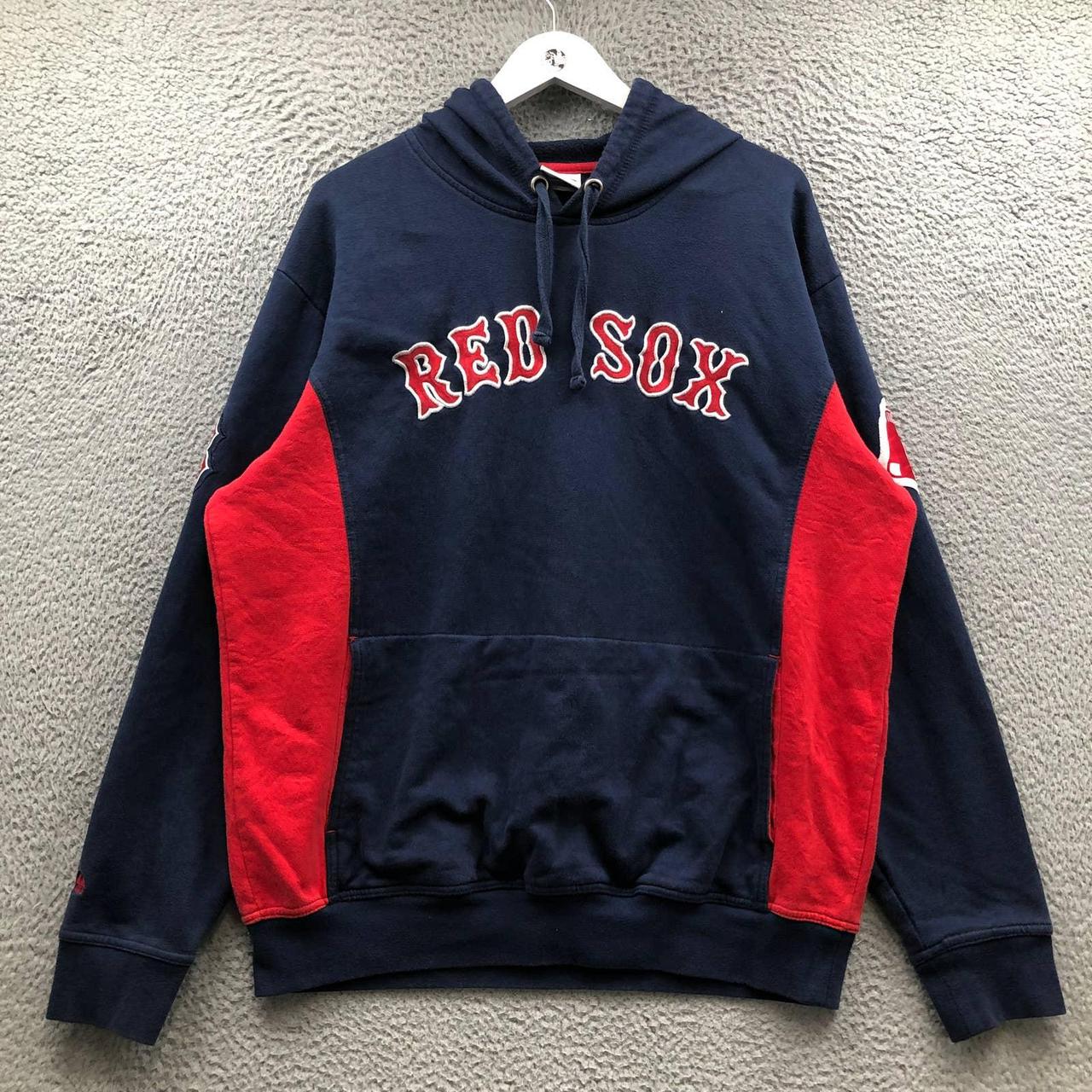 Vintage Majestic Boston Red Sox Pullover Hoodie Hooded Sweatshirt YOUTH  Medium