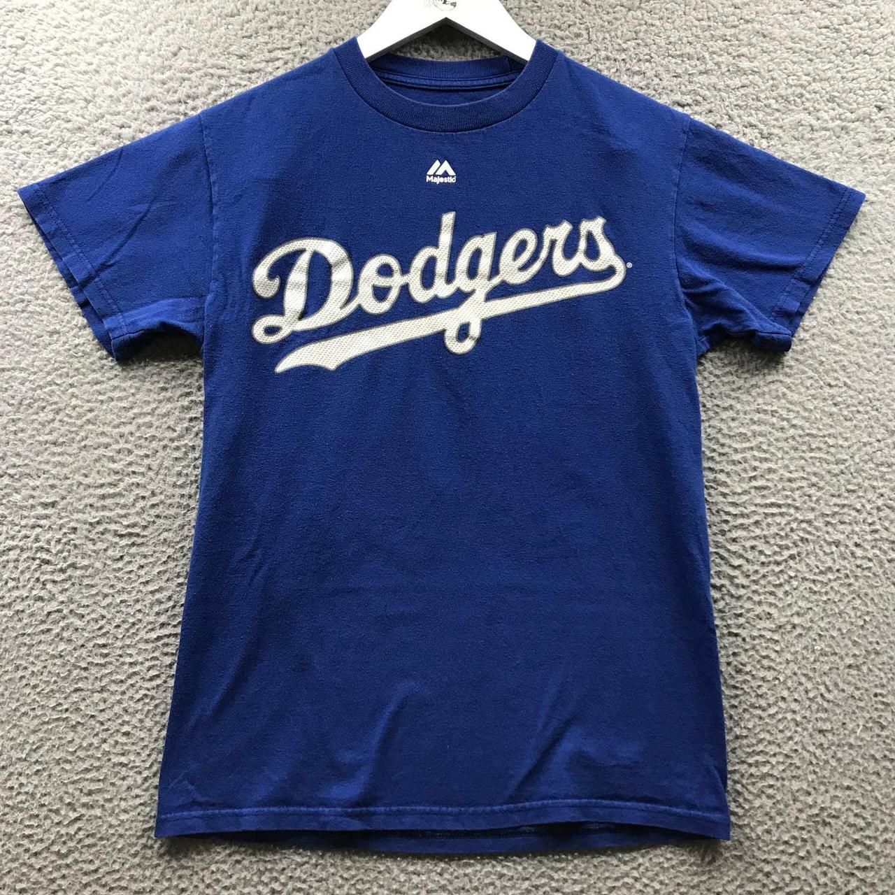 Majestic Los Angeles Dodgers Jersey MLB Puig Blue Youth Size XL