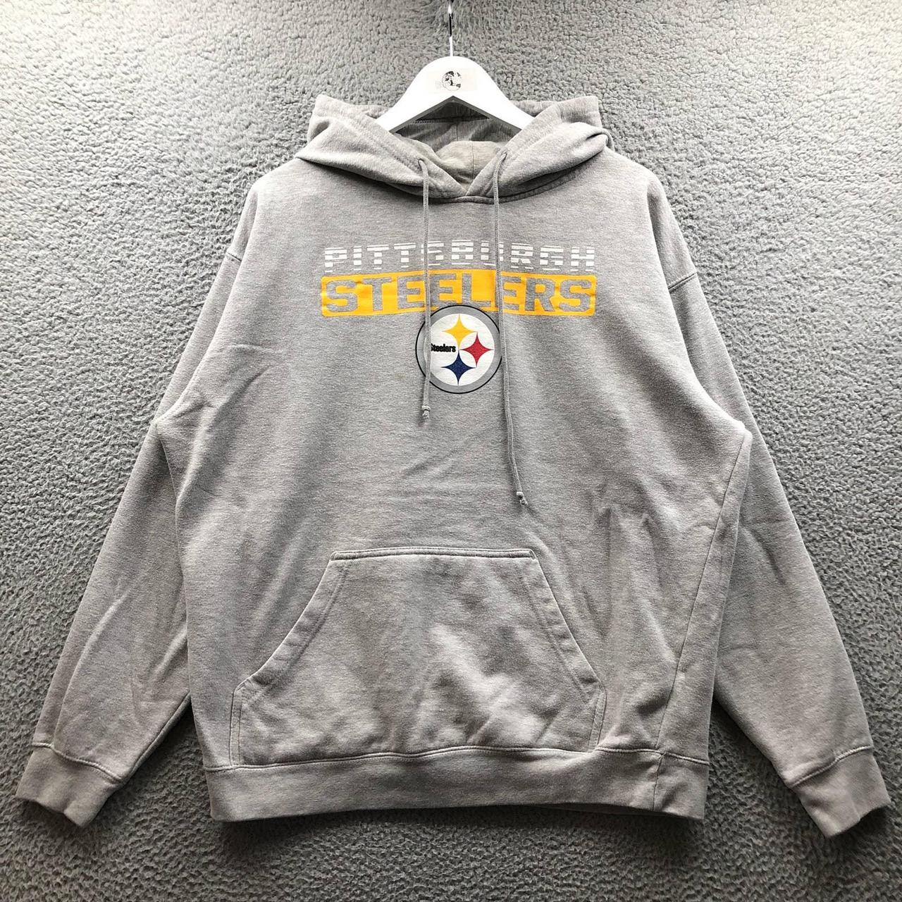 steelers gray hoodie