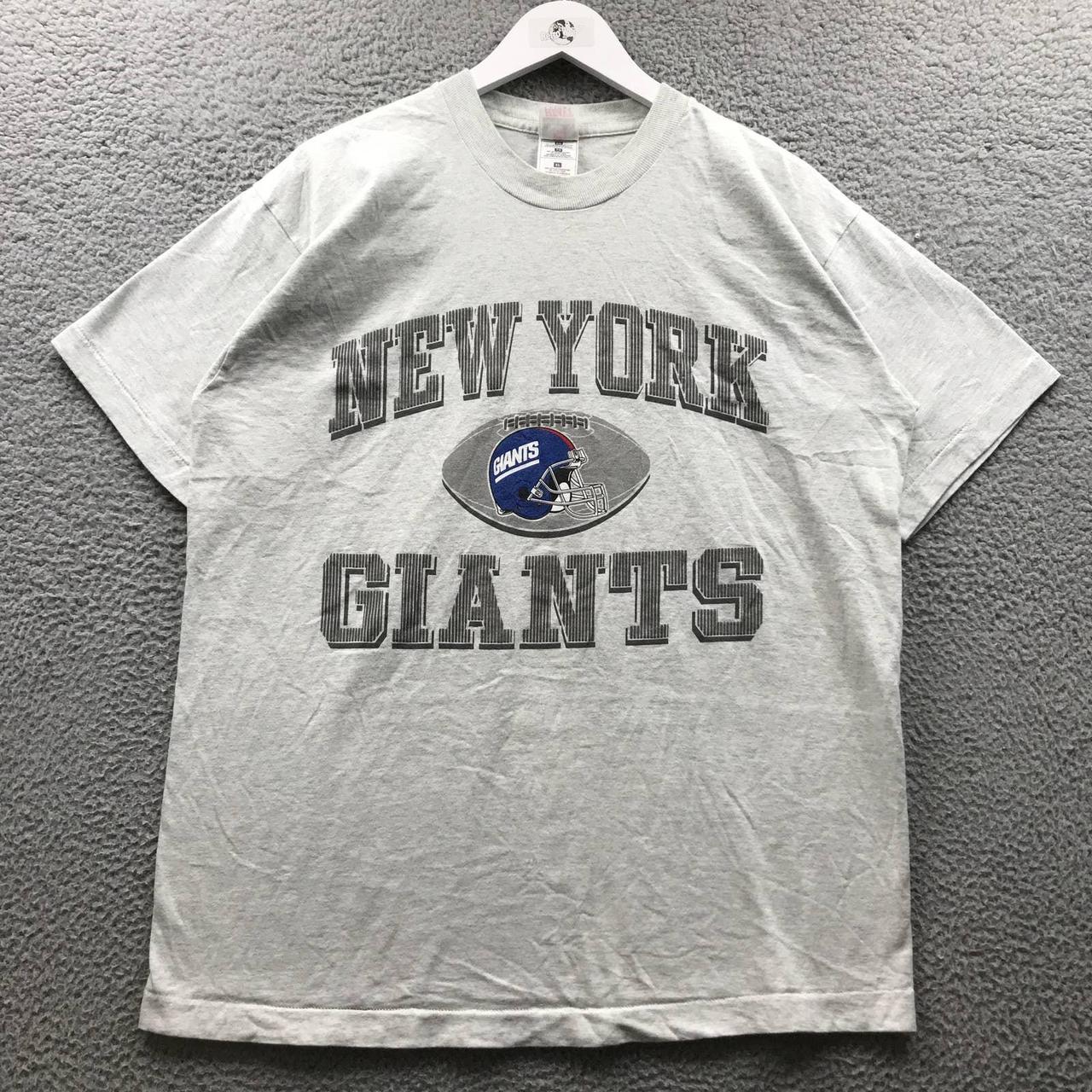 Vintage New York Giants NFL Football T-shirt Old Logo Fruit of 