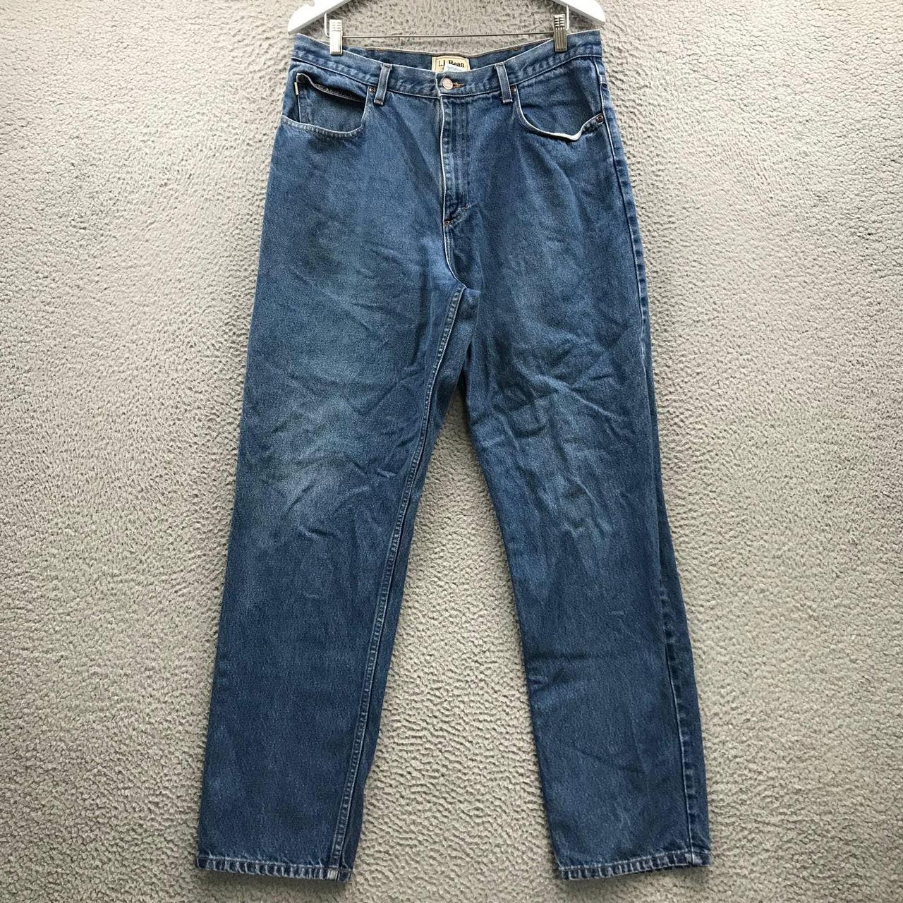 L.L.Bean Men's Blue Jeans | Depop