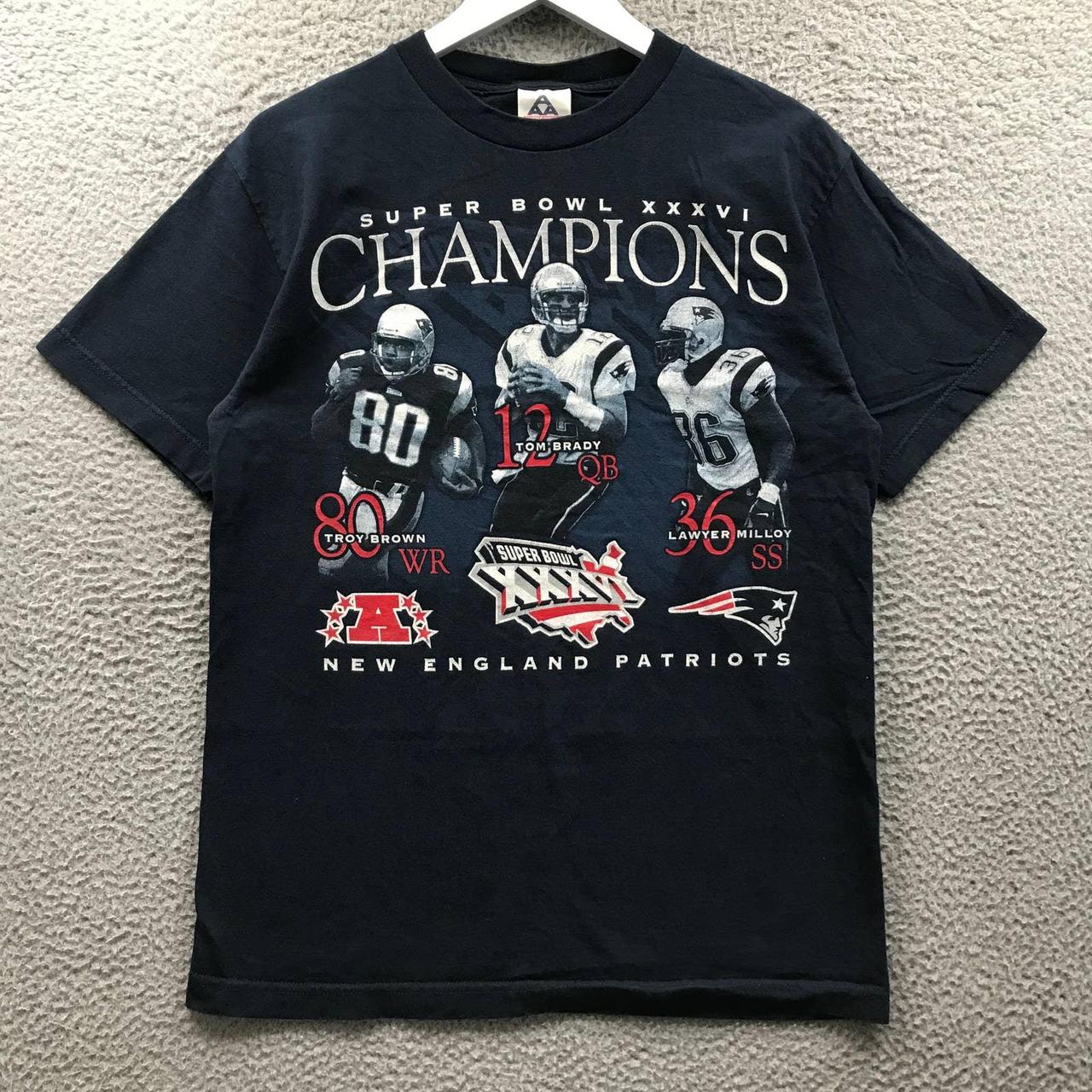 Vintage New England Patriots Troy Brown Tom Brady - Depop