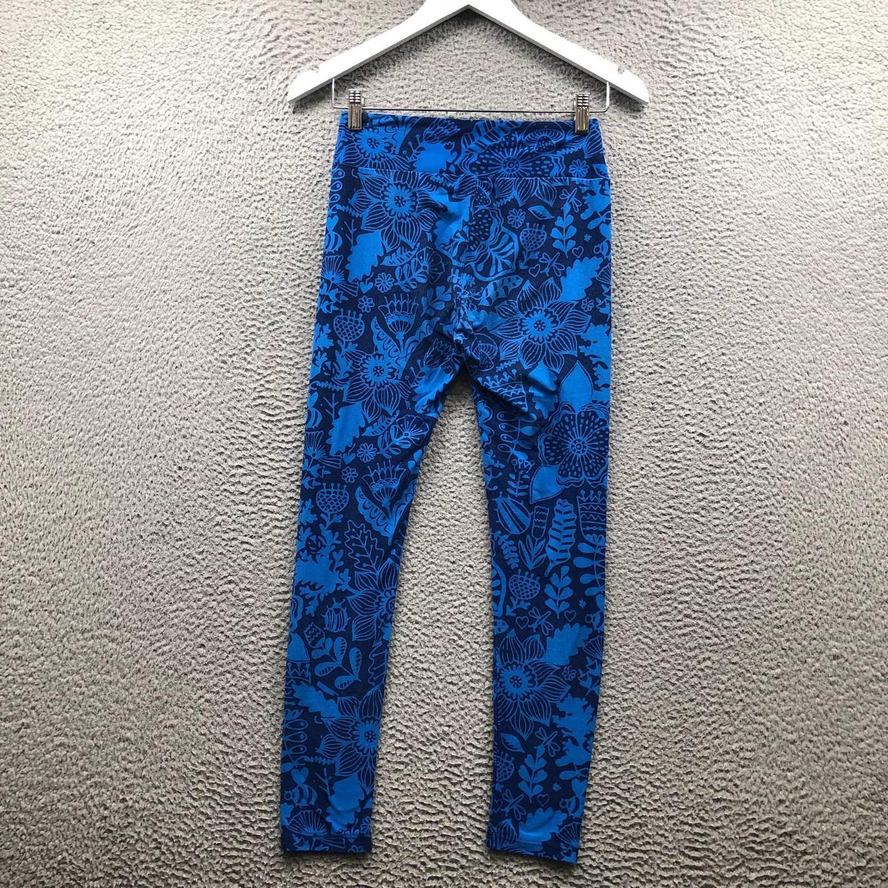 LuLaRoe Leggings Women's One Size High Rise Floral - Depop