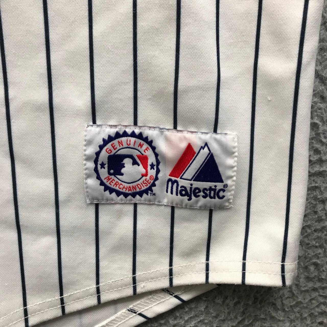 Vintage 90s MLB Majestic New York Yankees Red Button - Depop