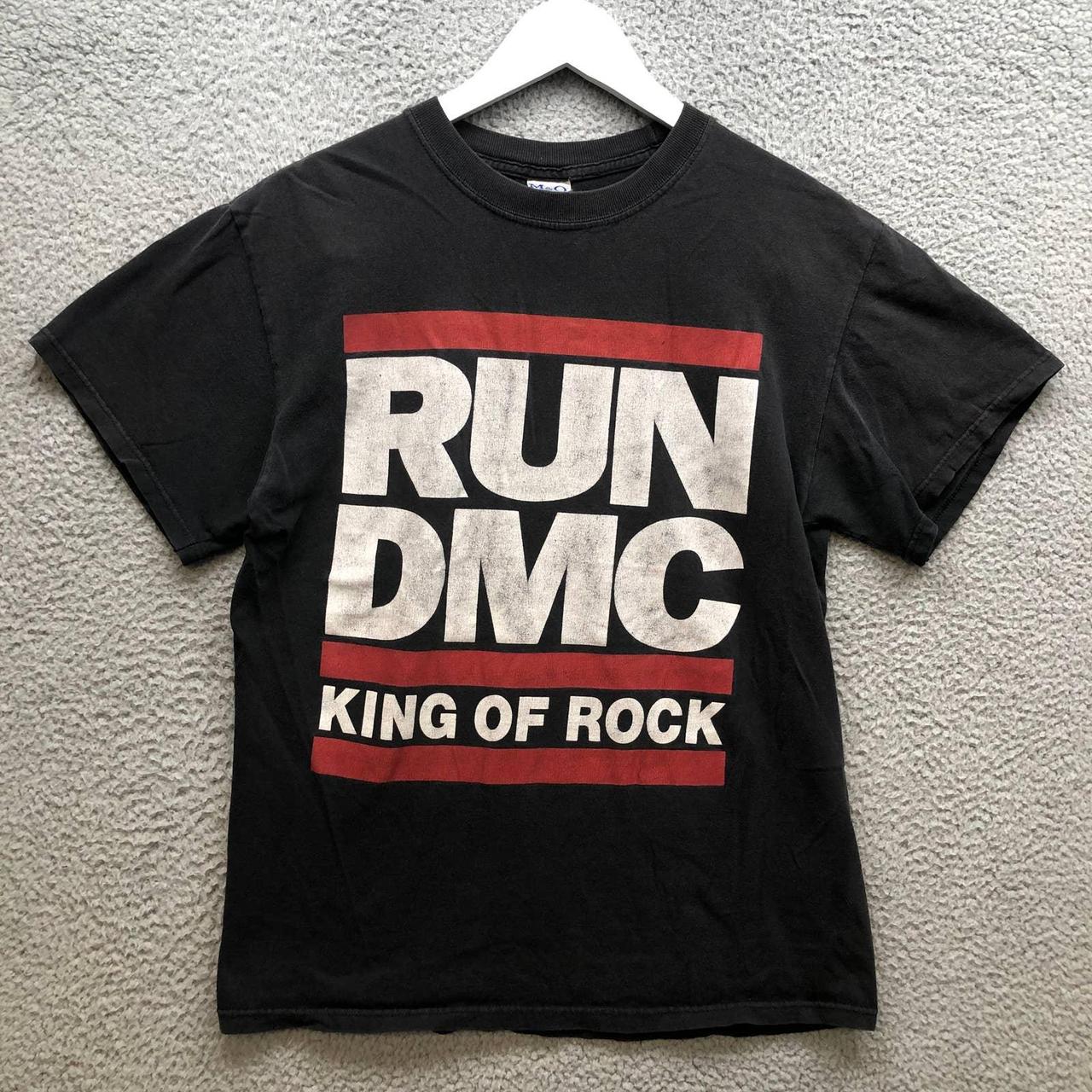 Vintage 90's Run DMC King Of Rock T-Shirt Men's Size... - Depop