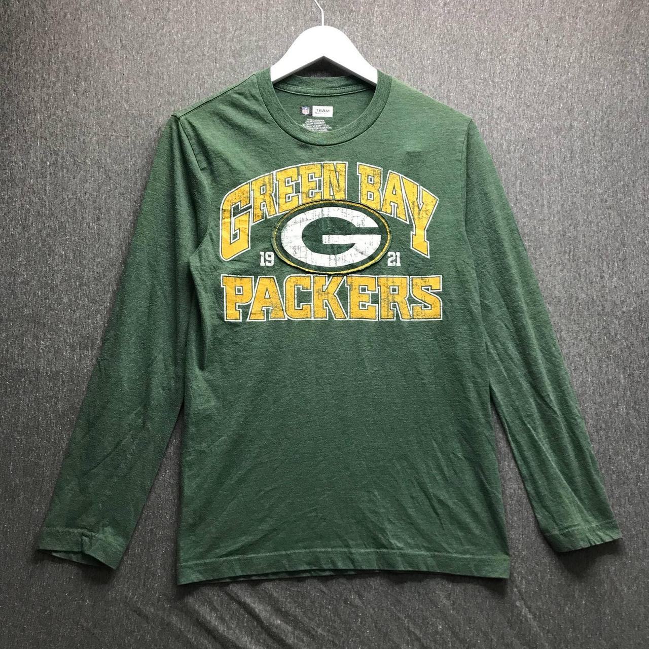 Green Bay Packers Long Sleeve T-Shirt • Size: - Depop