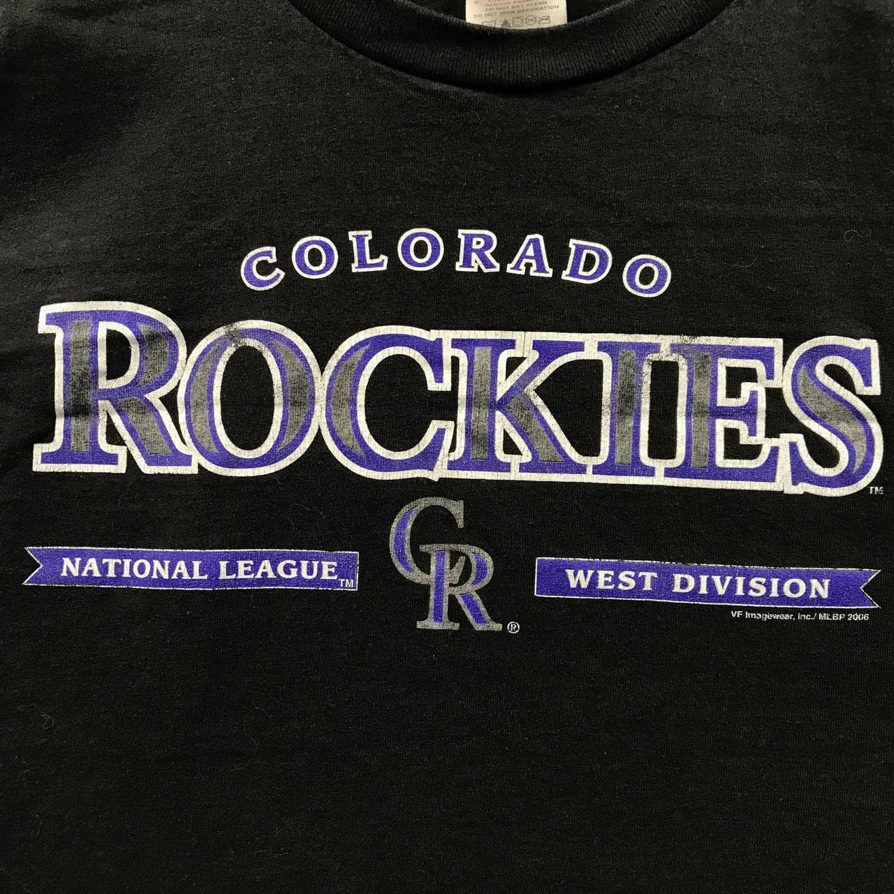 Women's Small Colorado Rockies Jersey has no holes - Depop