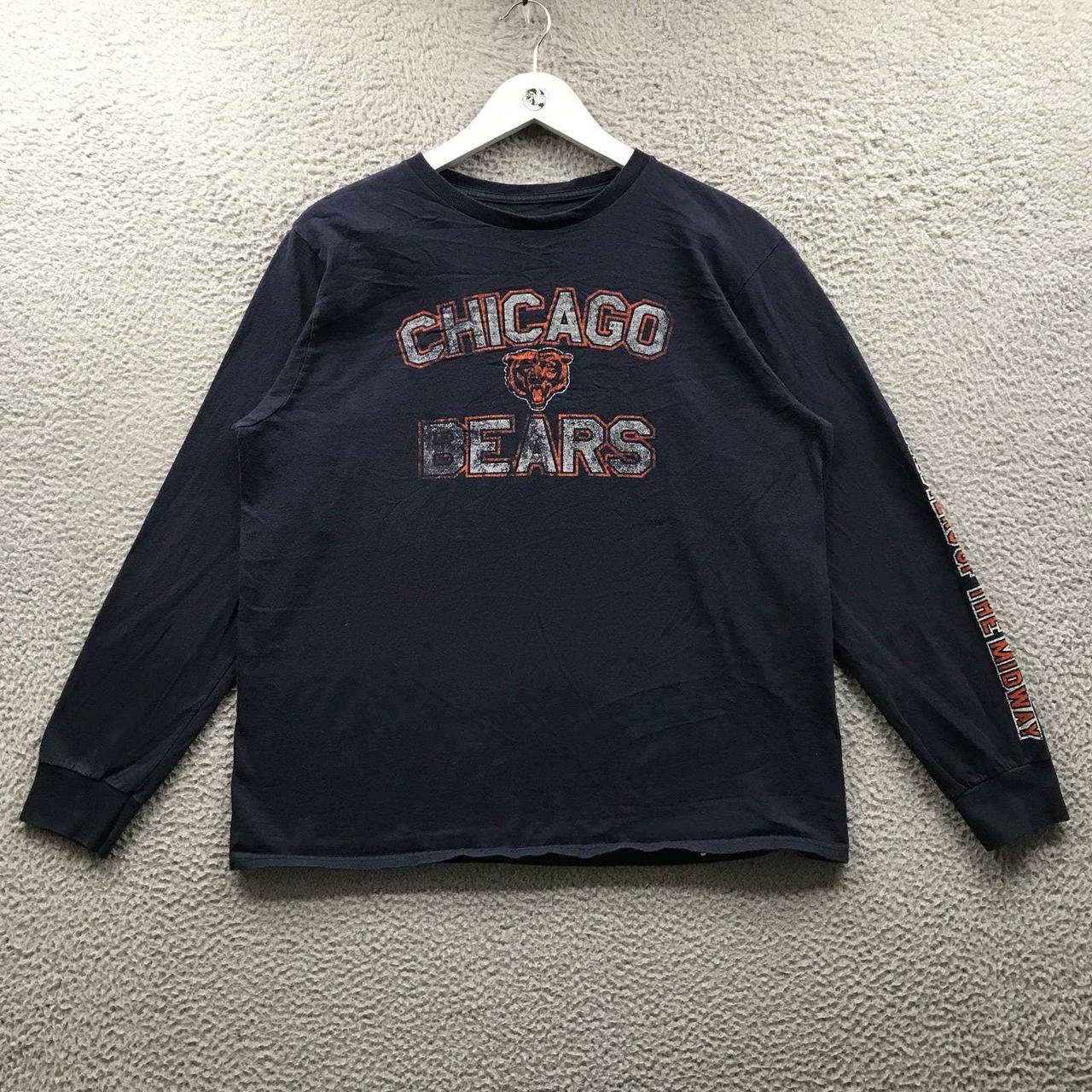 Youth Navy Chicago Bears Long Sleeve T-Shirt