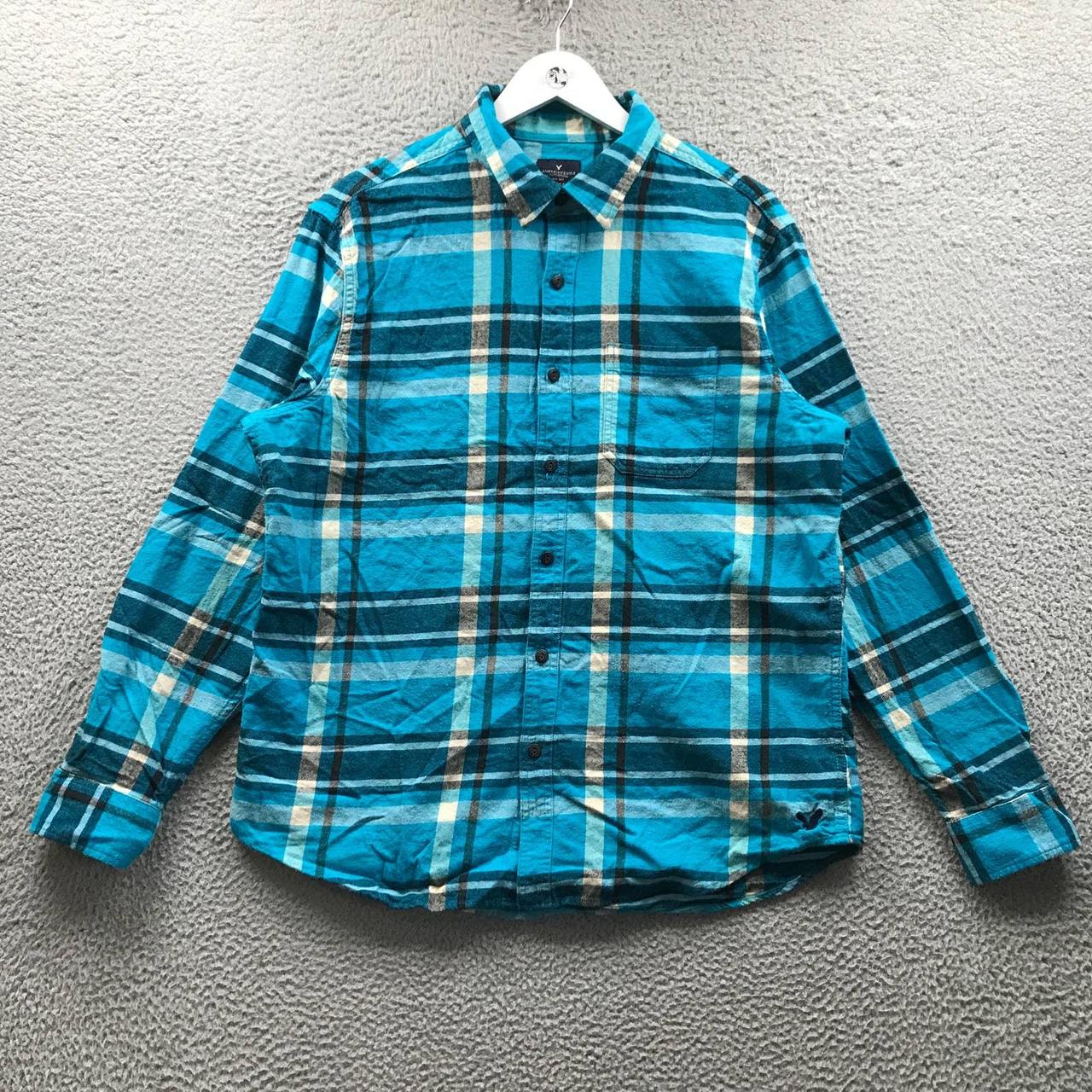 American Eagle Button Up Shirt Men's Size XL Long - Depop