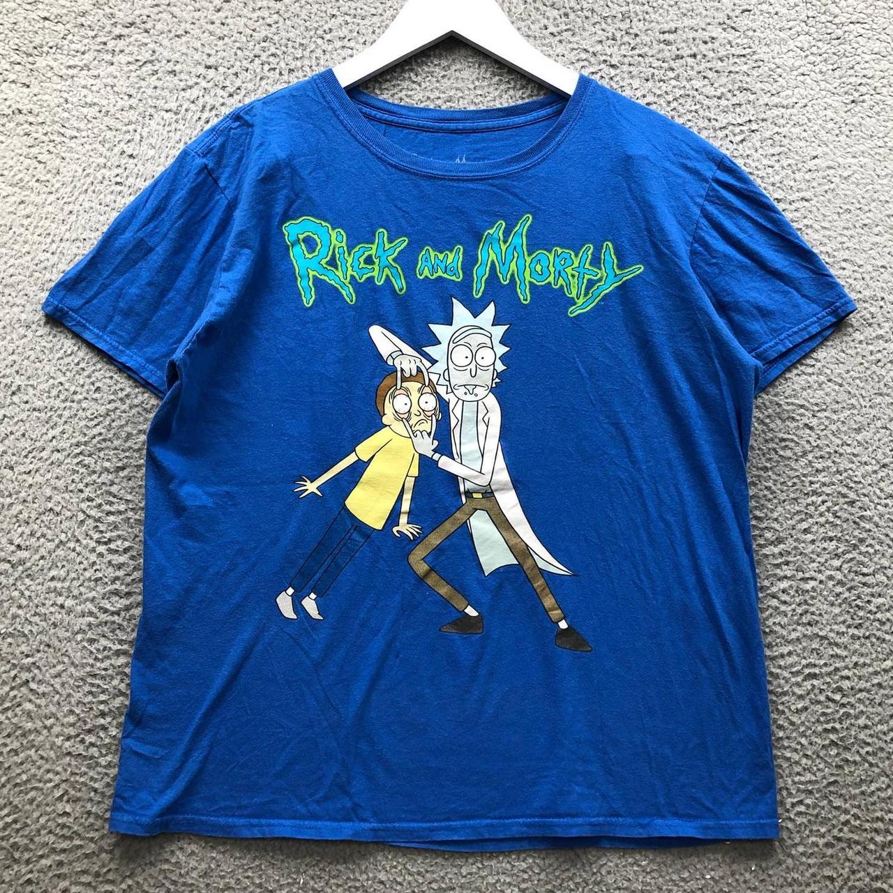 Rick and Morty graphic black t- shirt . Size medium - Depop